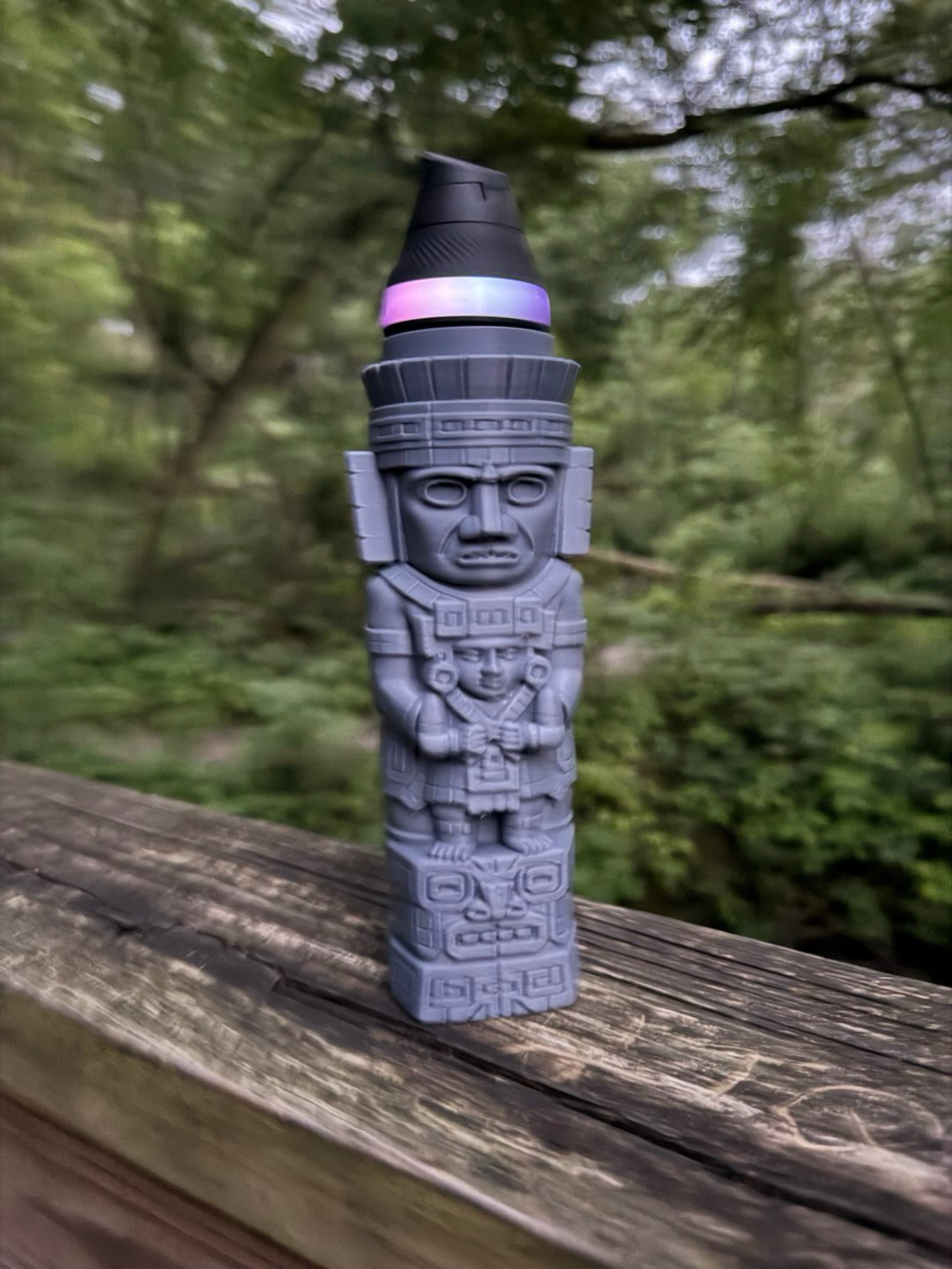 3d printed Aztec Totem for puffco proxy core image 0