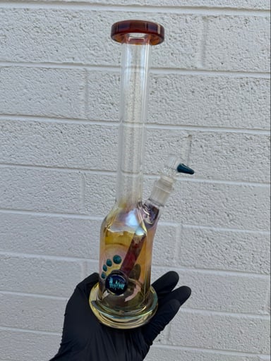 Preview pic of Custom Ben Wilson Fumed & Amber Purple Bong