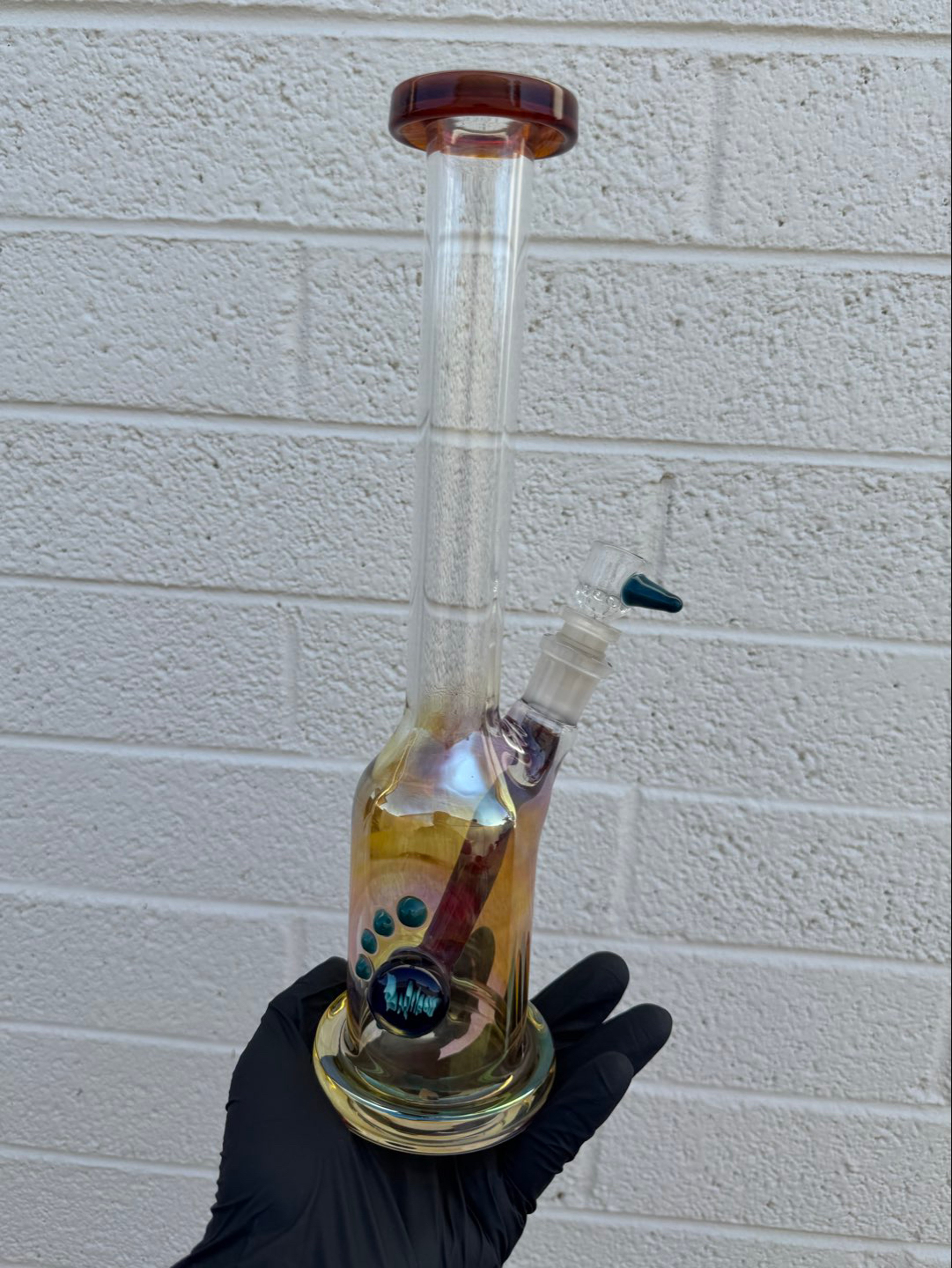 Preview pic of Custom Ben Wilson Fumed & Amber Purple Bong