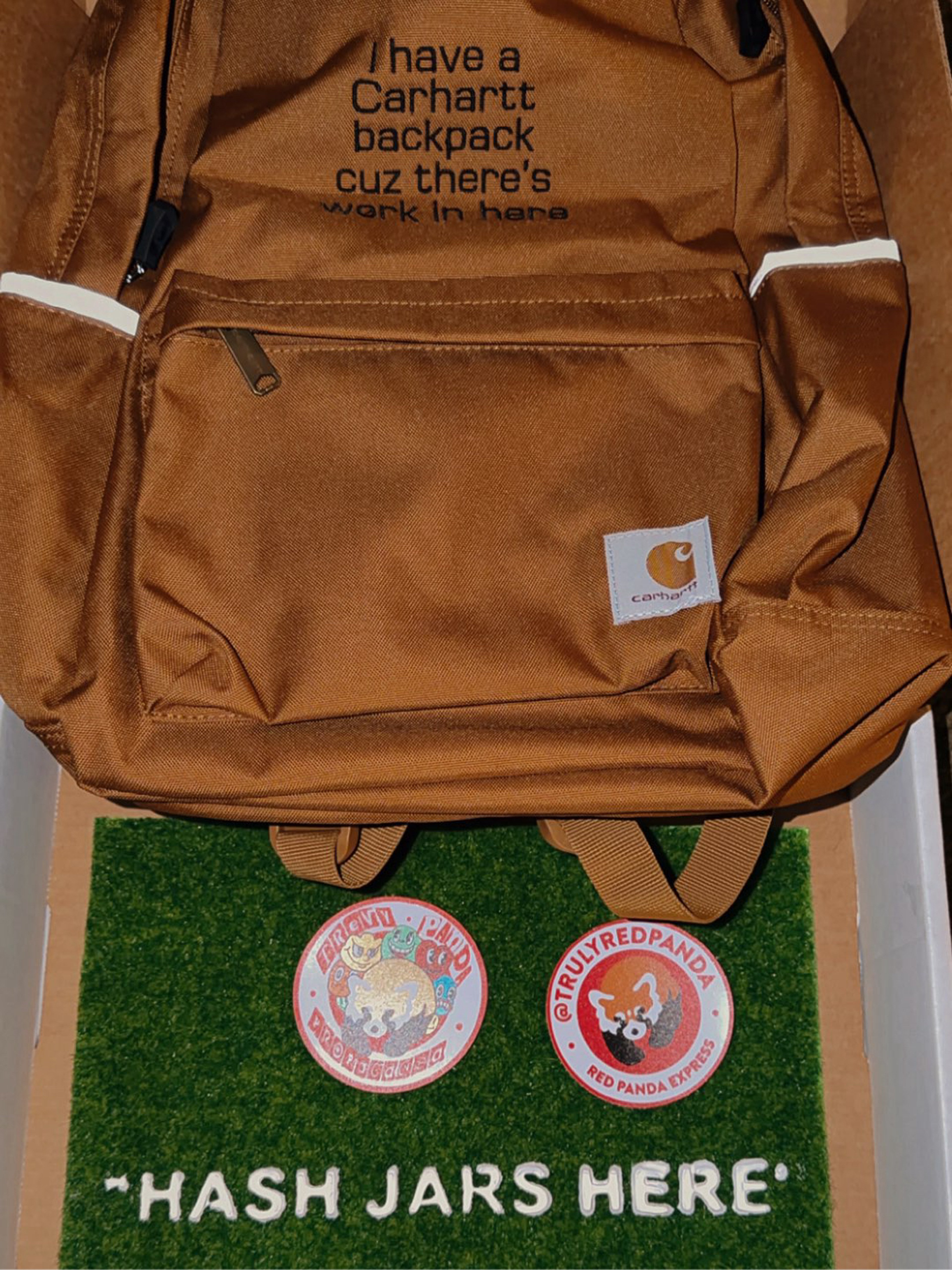 Preview pic of Trulyredpanda Terp Turf & Work In Here Backpack