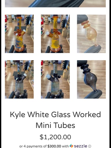 Preview pic of ​🔥 Kyle White Fully Worked Wig-Wag Mini Tube  ✨