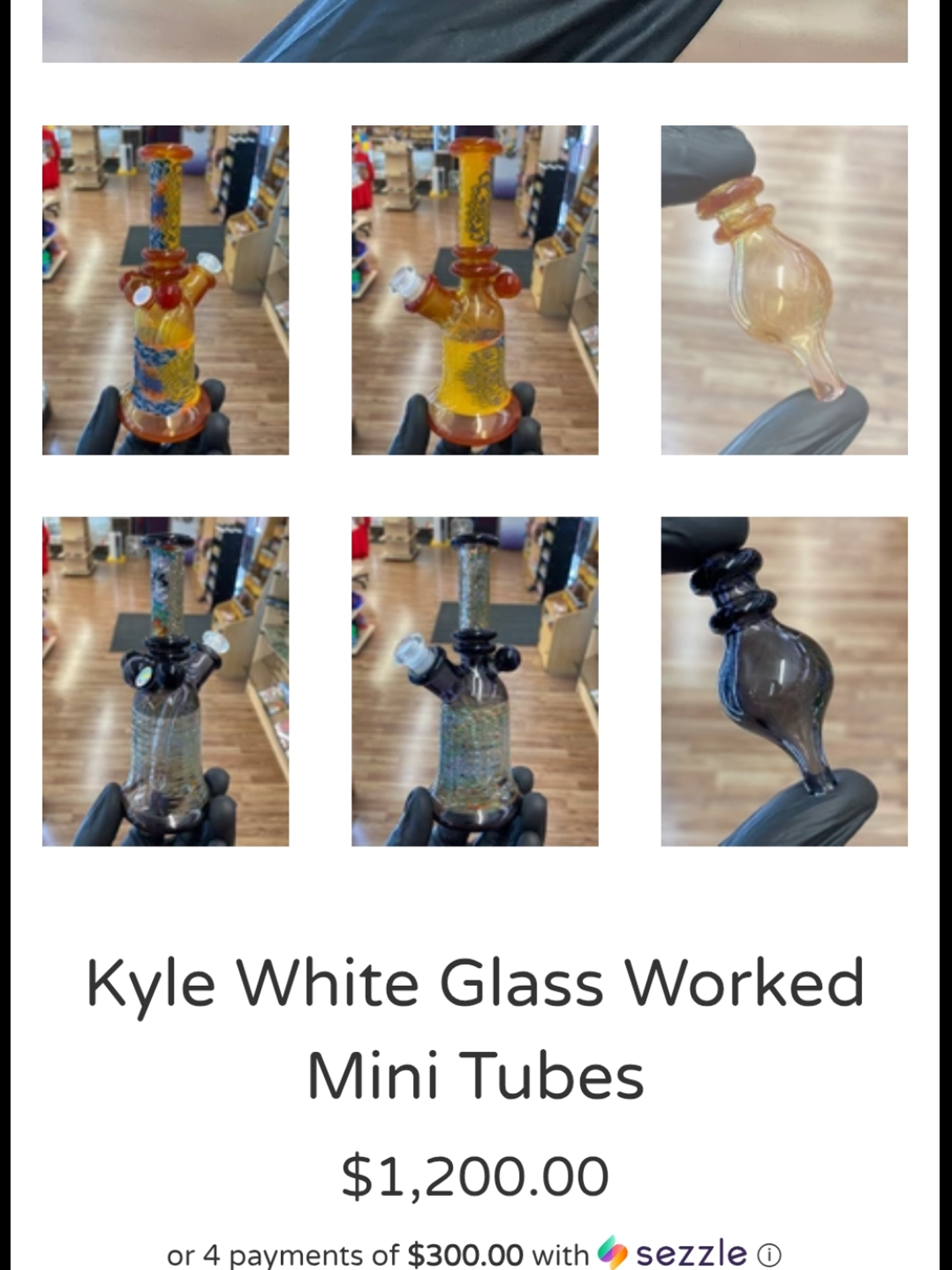 Preview pic of ​🔥 Kyle White Fully Worked Wig-Wag Mini Tube  ✨