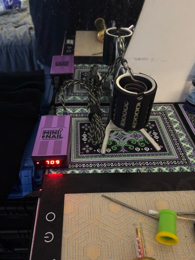 Preview pic of Mini Nail Coil Caddy! Purple Controller! With Coil Caddy Guard! Trusted Seller! Same Day Shipping!