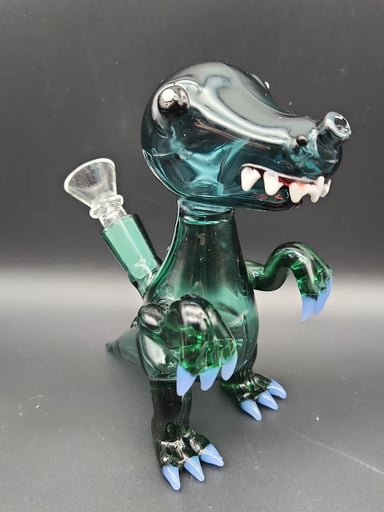 Preview pic of 5" T-REX DINOSAUR BUBBLER BONG