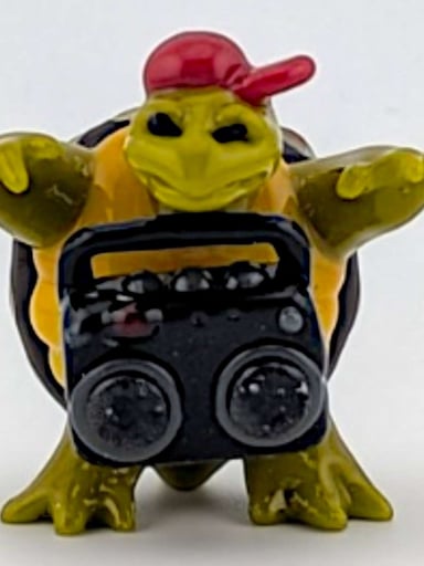 Preview pic of Ethan Windy "Turnt Up Tortoise" Glass Sculpture