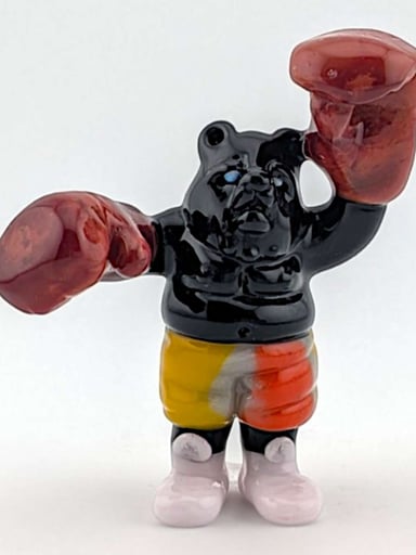 Preview pic of Ethan Windy "Shadow Boxer" Glass Sculpture