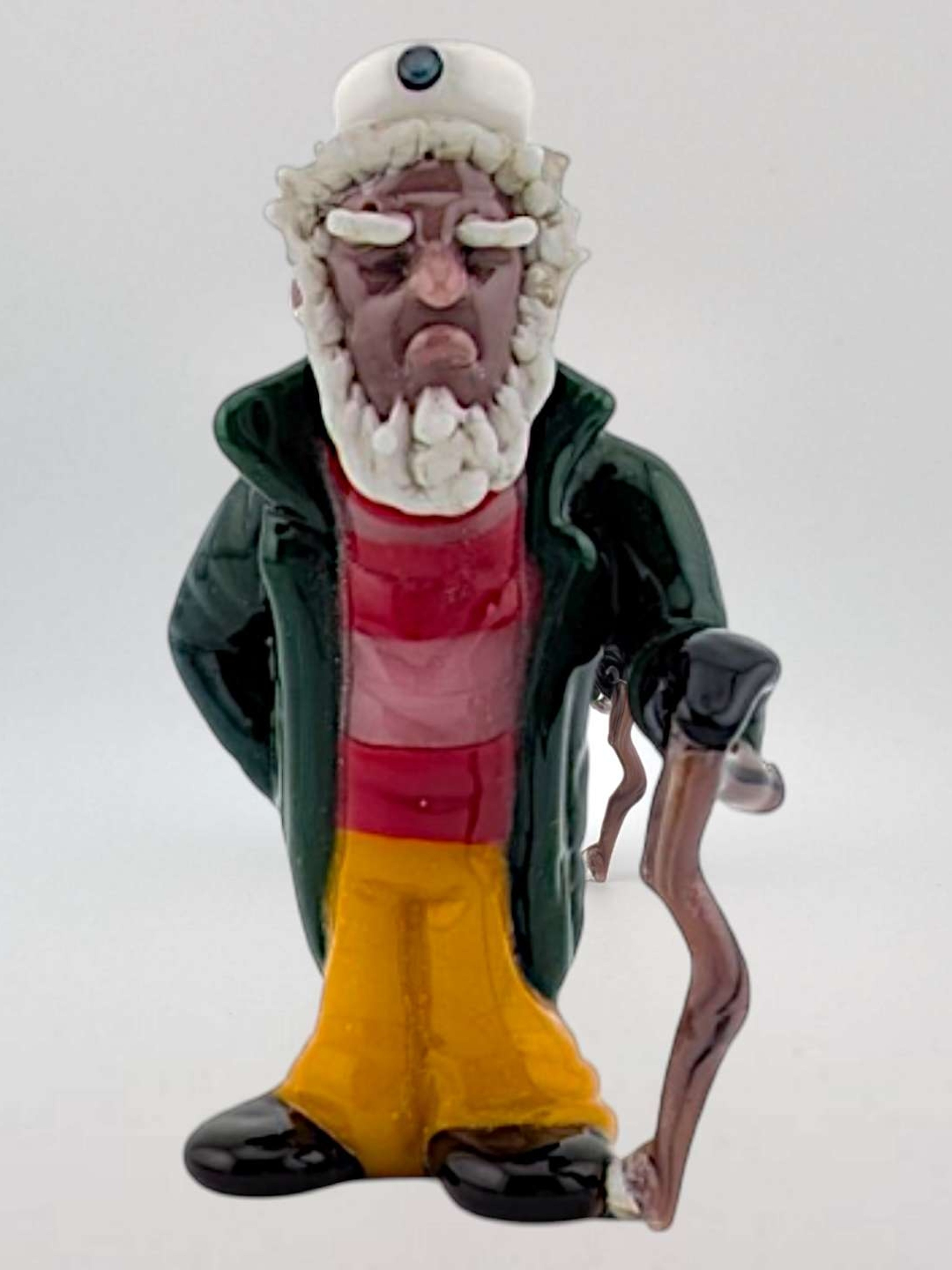 Preview pic of Ethan Windy "The Worthy Sailor" Glass Sculpture