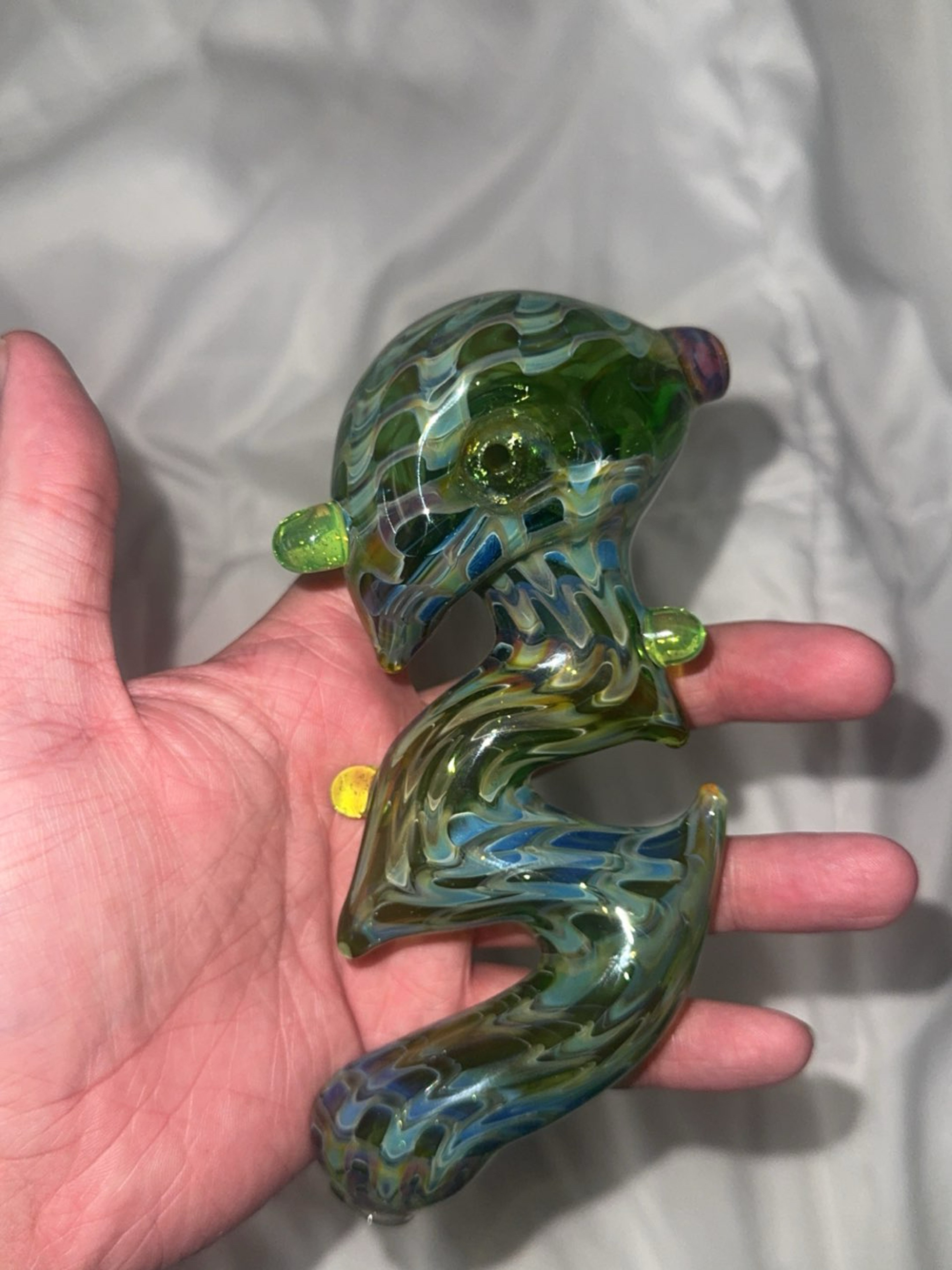 Dickey glass zig zag bowl image 0
