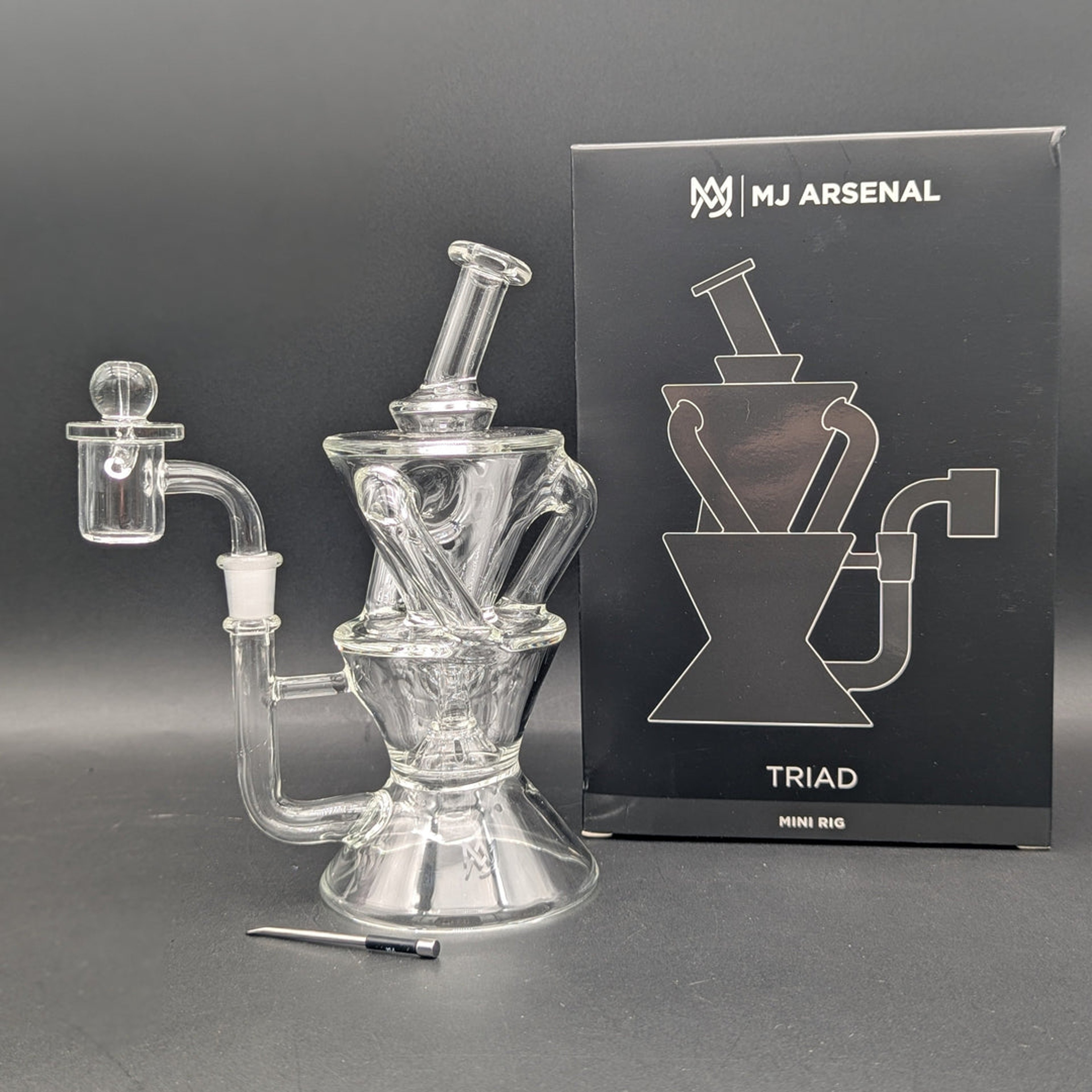 Preview pic of MJ ARSENAL TRIAD RECYCLER DAB RIG 7"