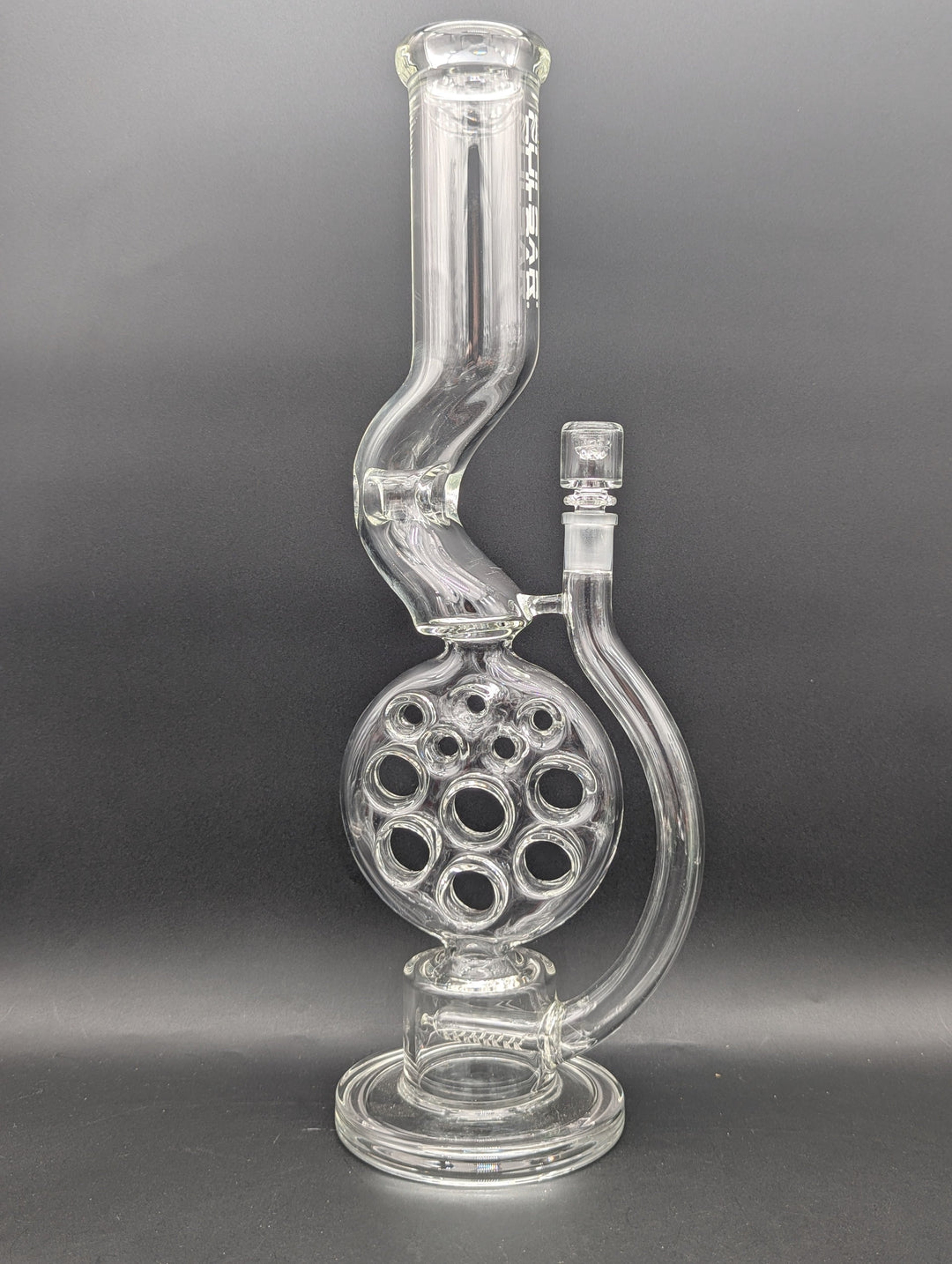 Preview pic of PULSAR SWISS PERC KINK NECK GLASS BONG | 18"