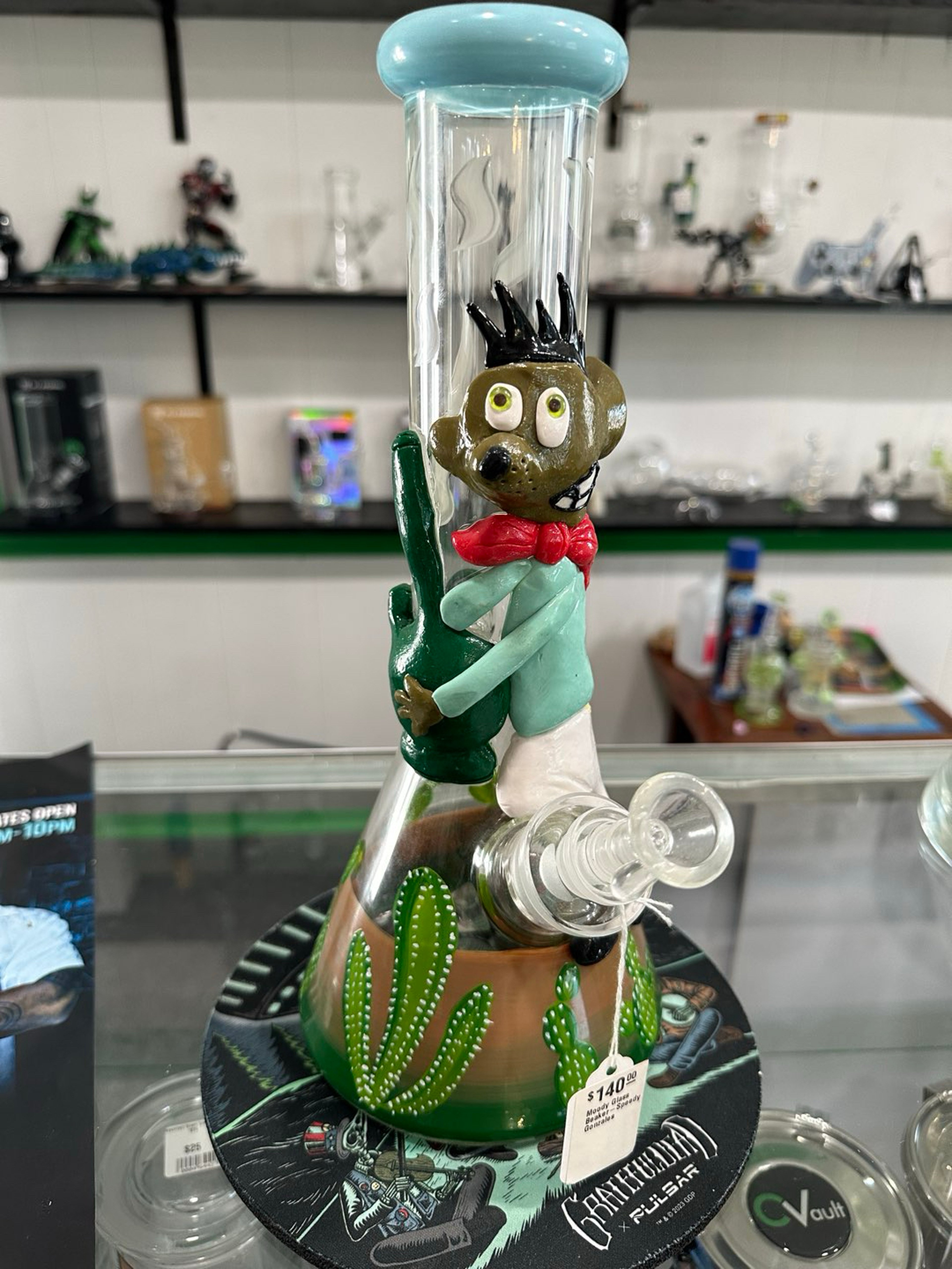 Preview pic of Moody glass bong - speedy Gonzales