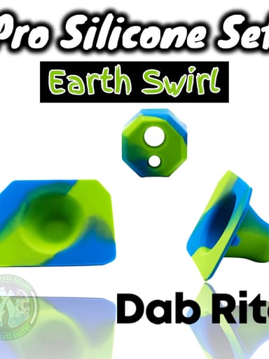 Preview pic of DabRite - Pro Silicone Set - Earth Swirl