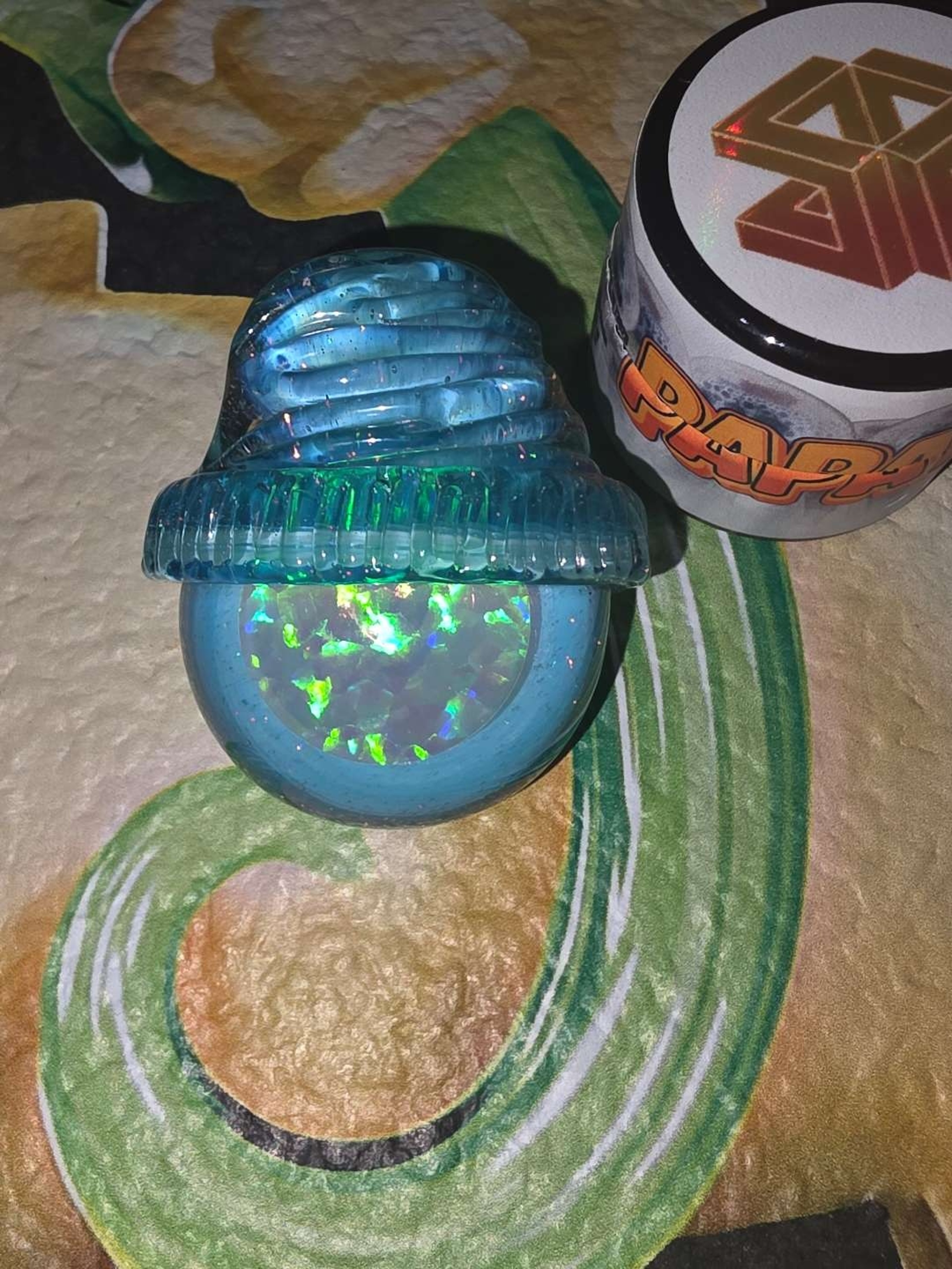 Preview pic of 🔥 2020 XL Junkie Glass Crushed Opal Beanie Pendant