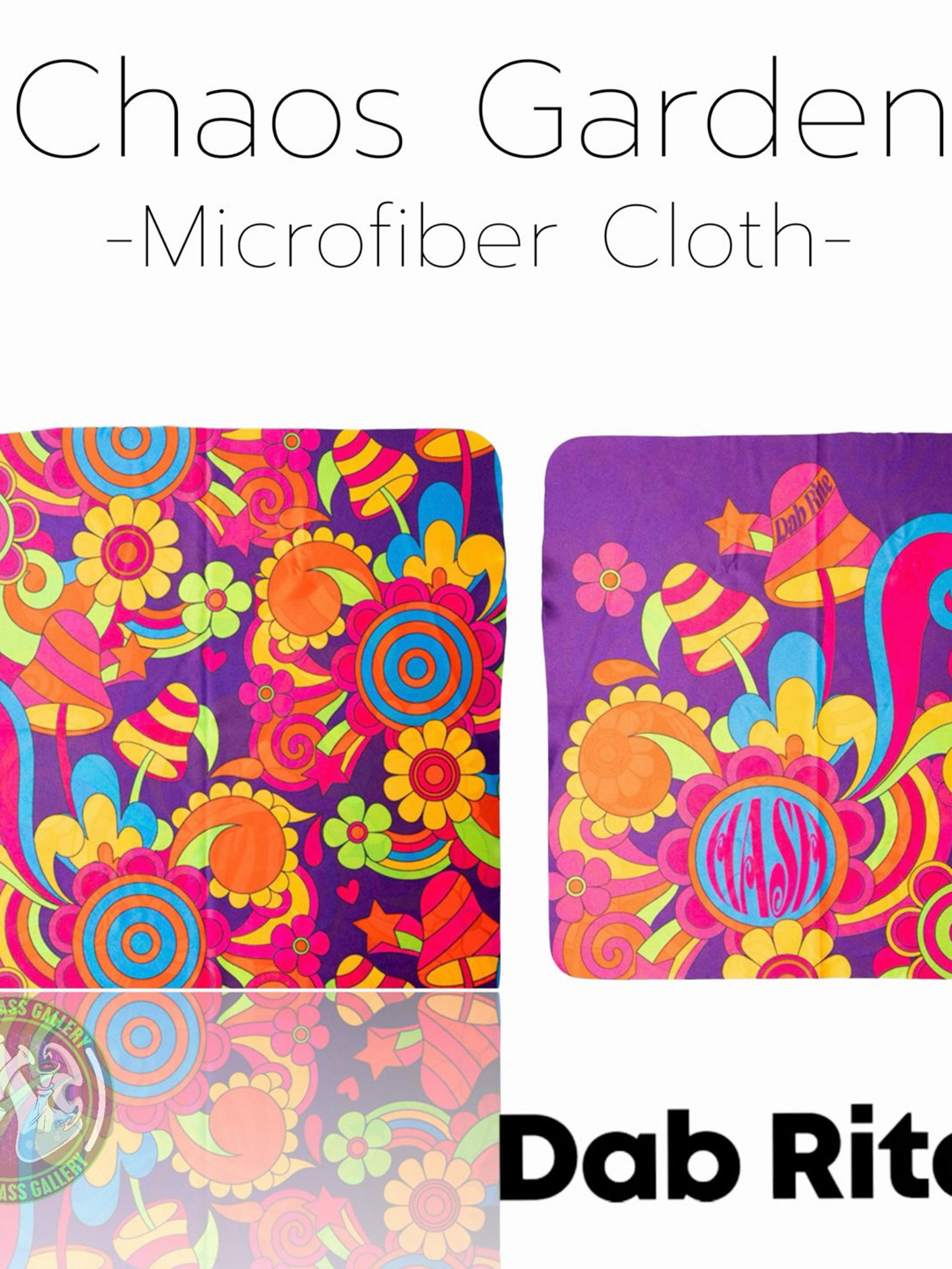 Preview pic of Dab Rite - Microfiber Cloth - Chaos Garden