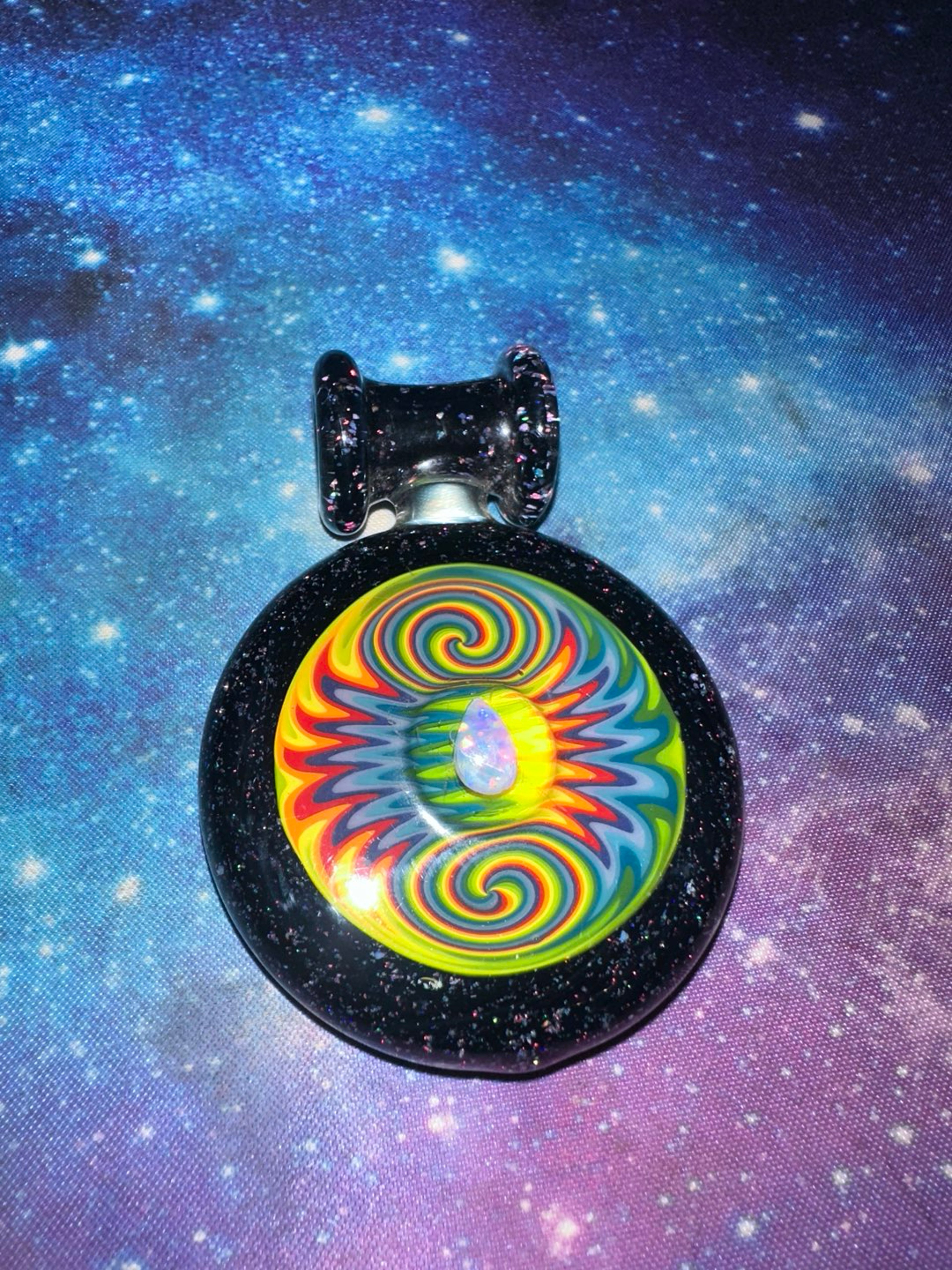 Preview pic of Crushed opal pendant
