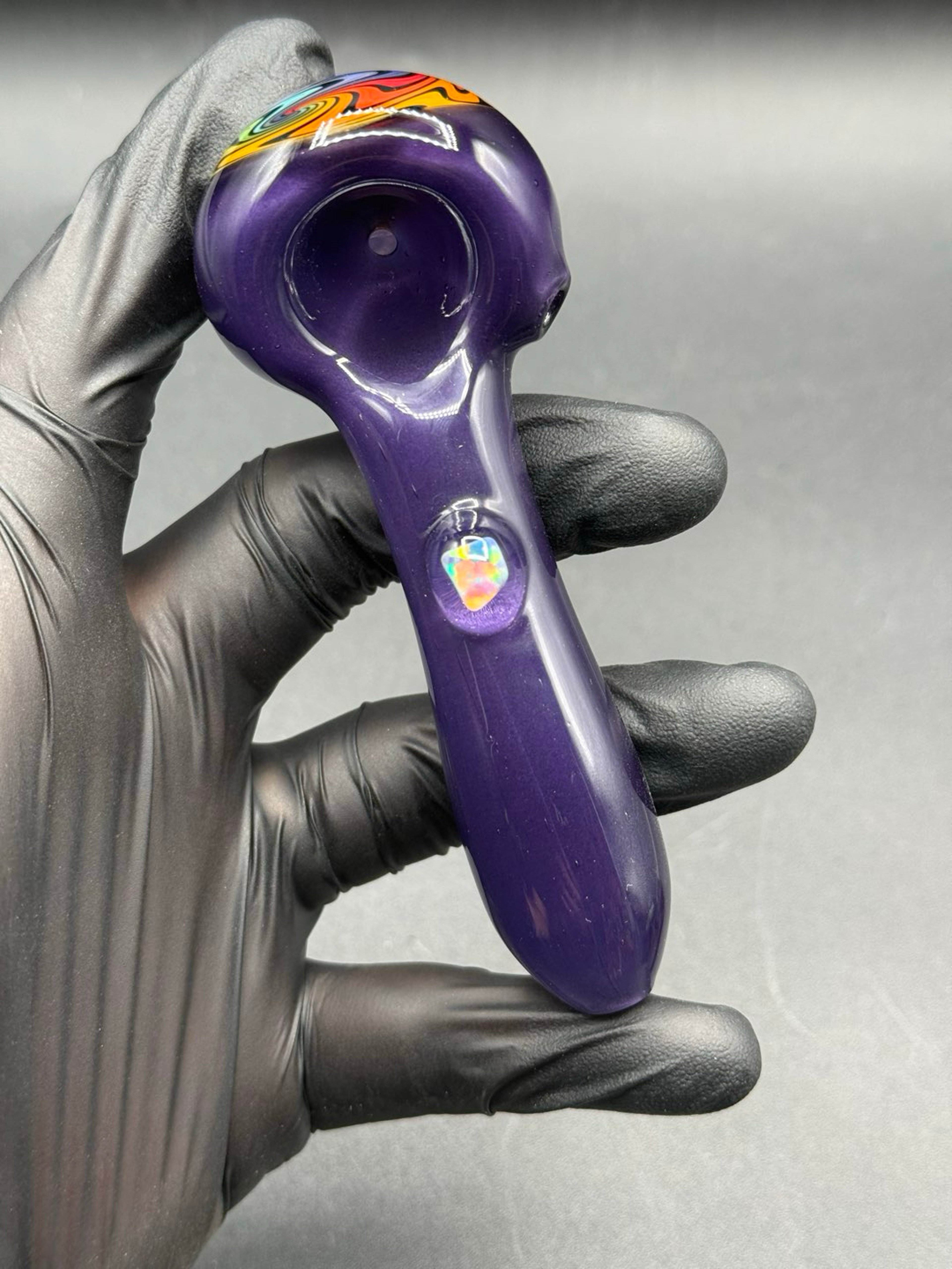 Purple linework spoon image 0