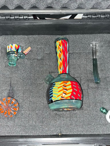 Preview pic of Amazing Bird Dogg Art 10/45 Tube, Dry Catch, Slide, Downstem, and 10/90 Dry Rig