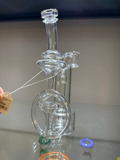 Preview pic of Iridescent glass: clear 2x1 RBR - refined bell recycler