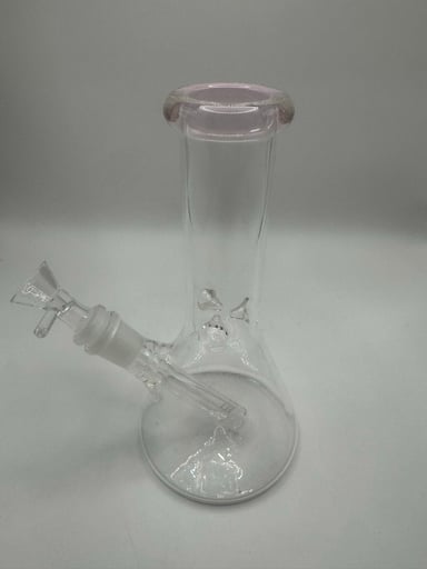 Preview pic of 8” Mini Beaker Bong – Clear Glass – Compact