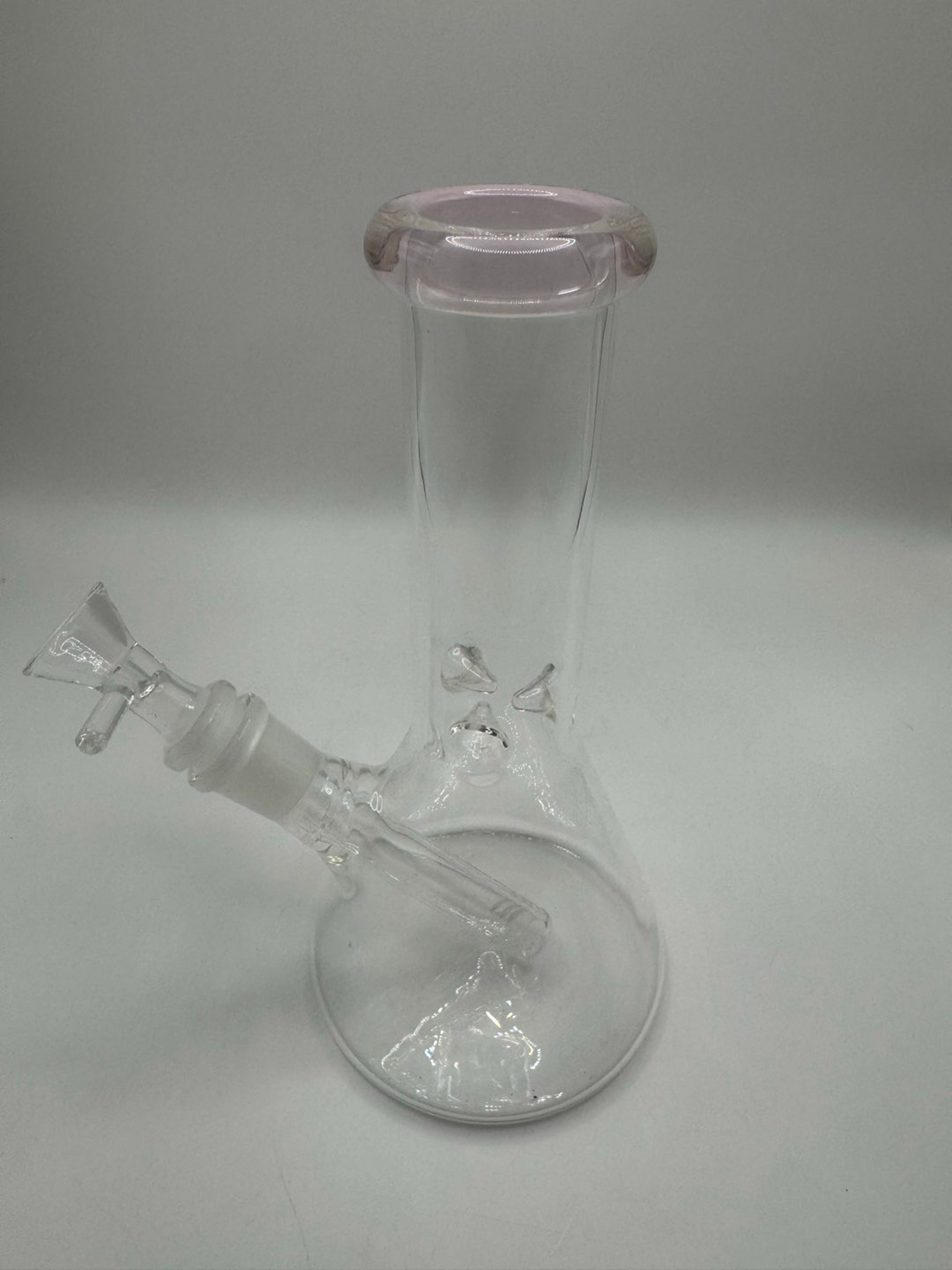 Preview pic of 8” Mini Beaker Bong – Clear Glass – Compact
