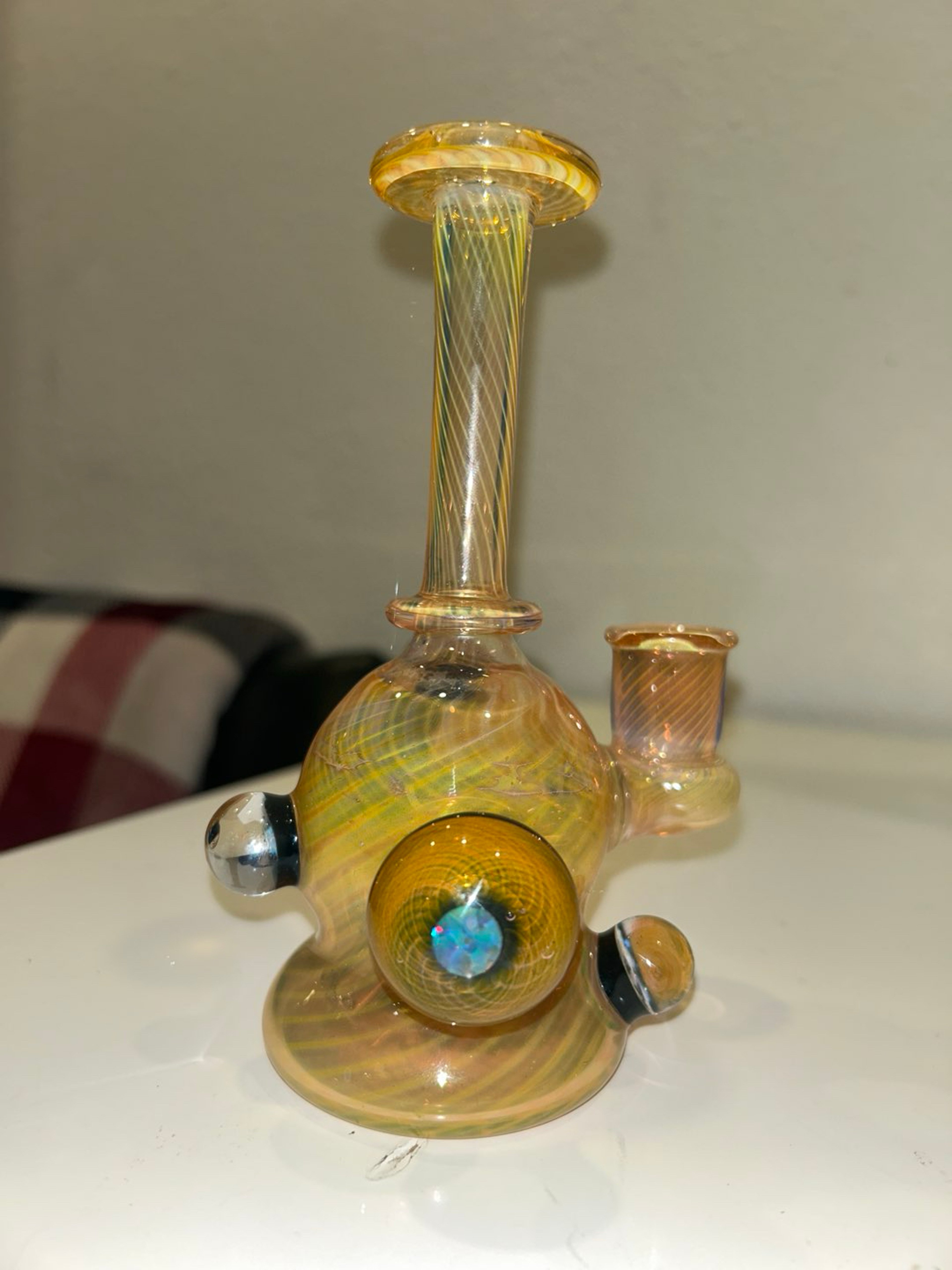 Preview pic of 2016 Scott Ratner Glass (Iion Glass) Fumacello 14mm Rig w/Opal