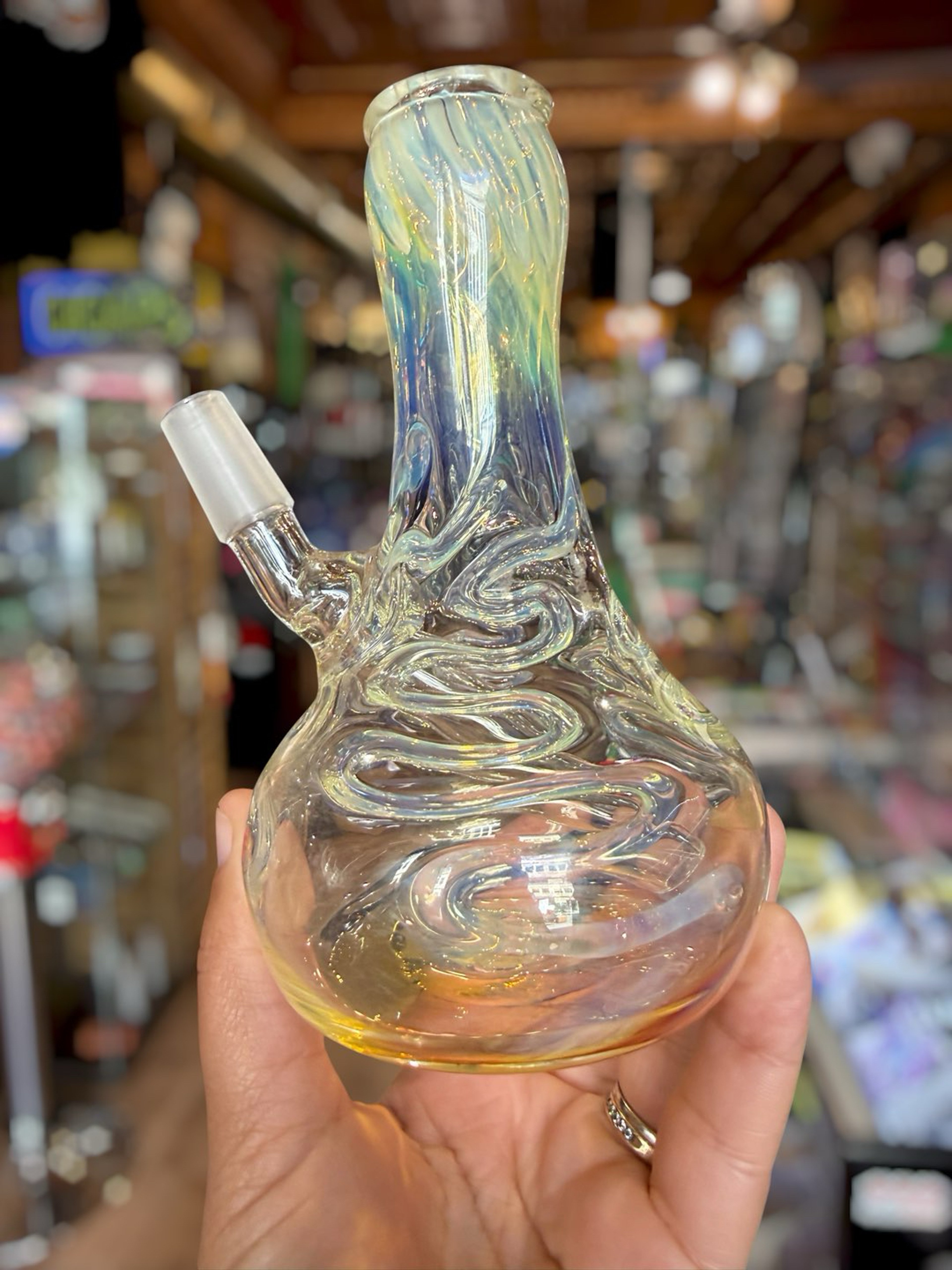 Preview pic of 6” Thick Fumed Bubble Bottom Rig