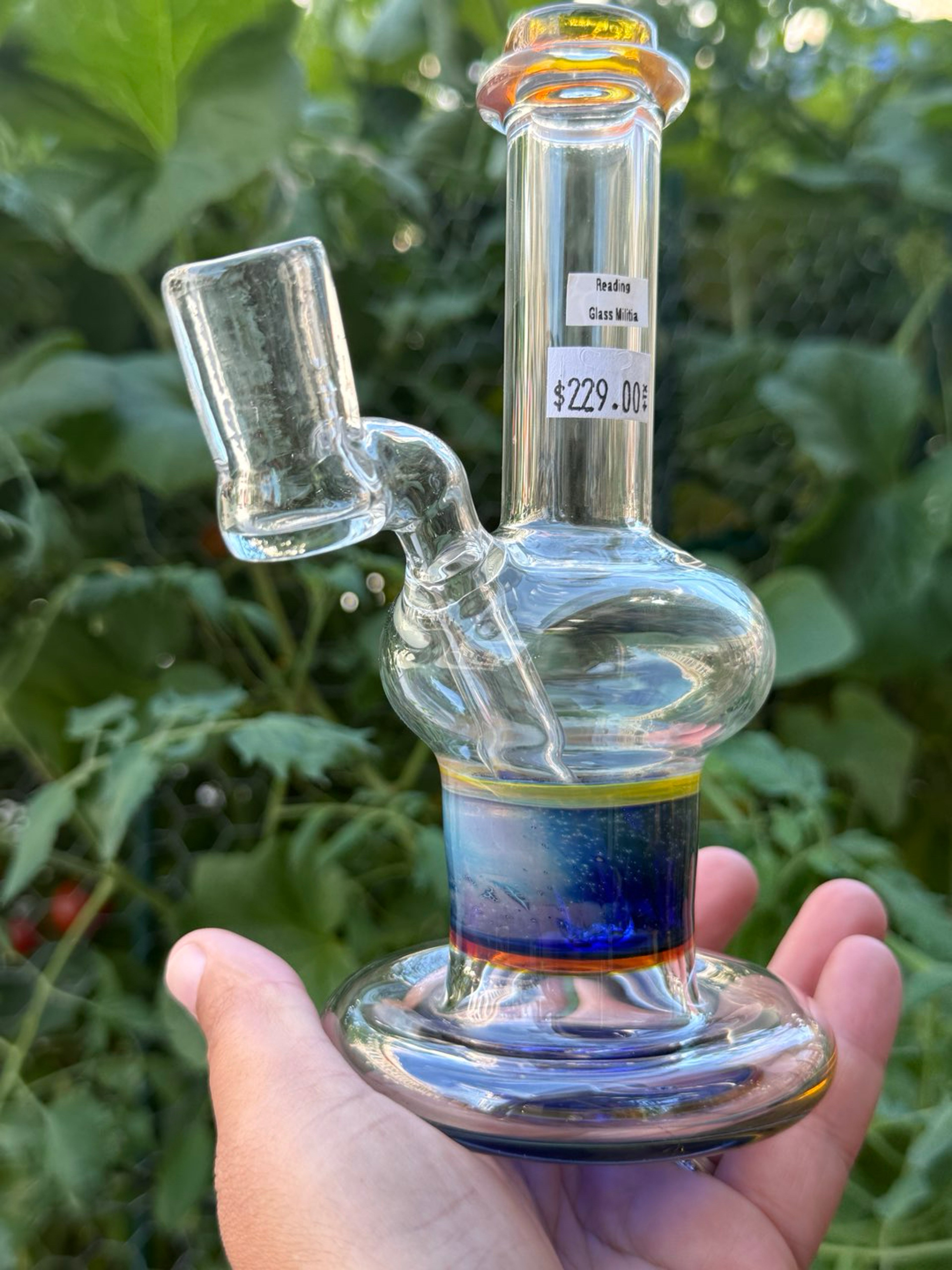 Preview pic of Reading Glass Militia Galaxy Handcrafted Glass Rig – 7.25”