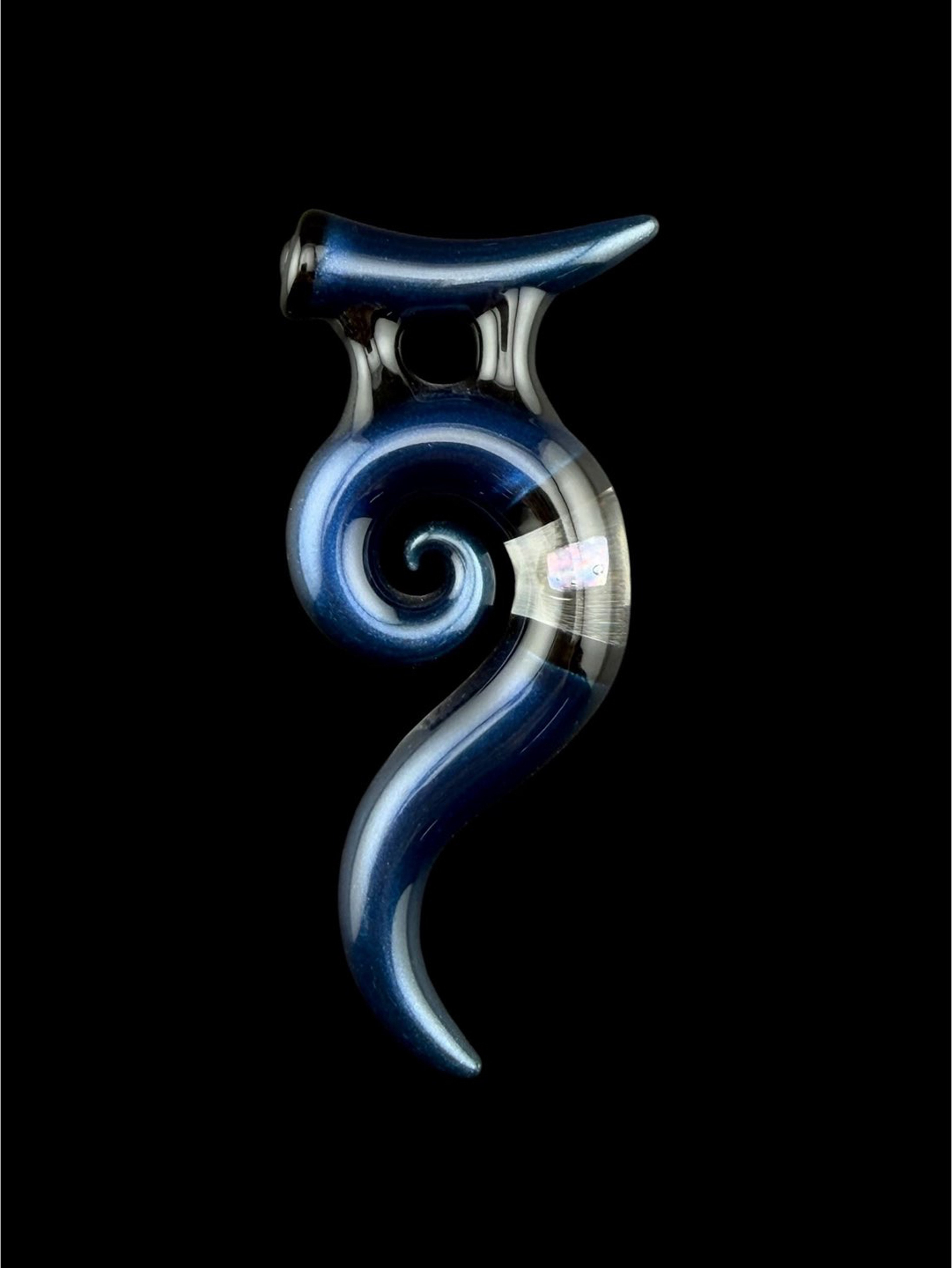 Brand New Natey Love Horn Pendant Blue With Opal image 0