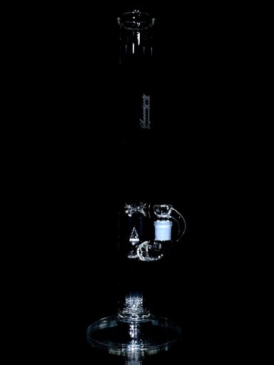 Preview pic of Sovereignty - 50x5mm Slitted Fixed 4 Arm Straight Tube w/ 4-hole Slide - Clear - 18mm Female