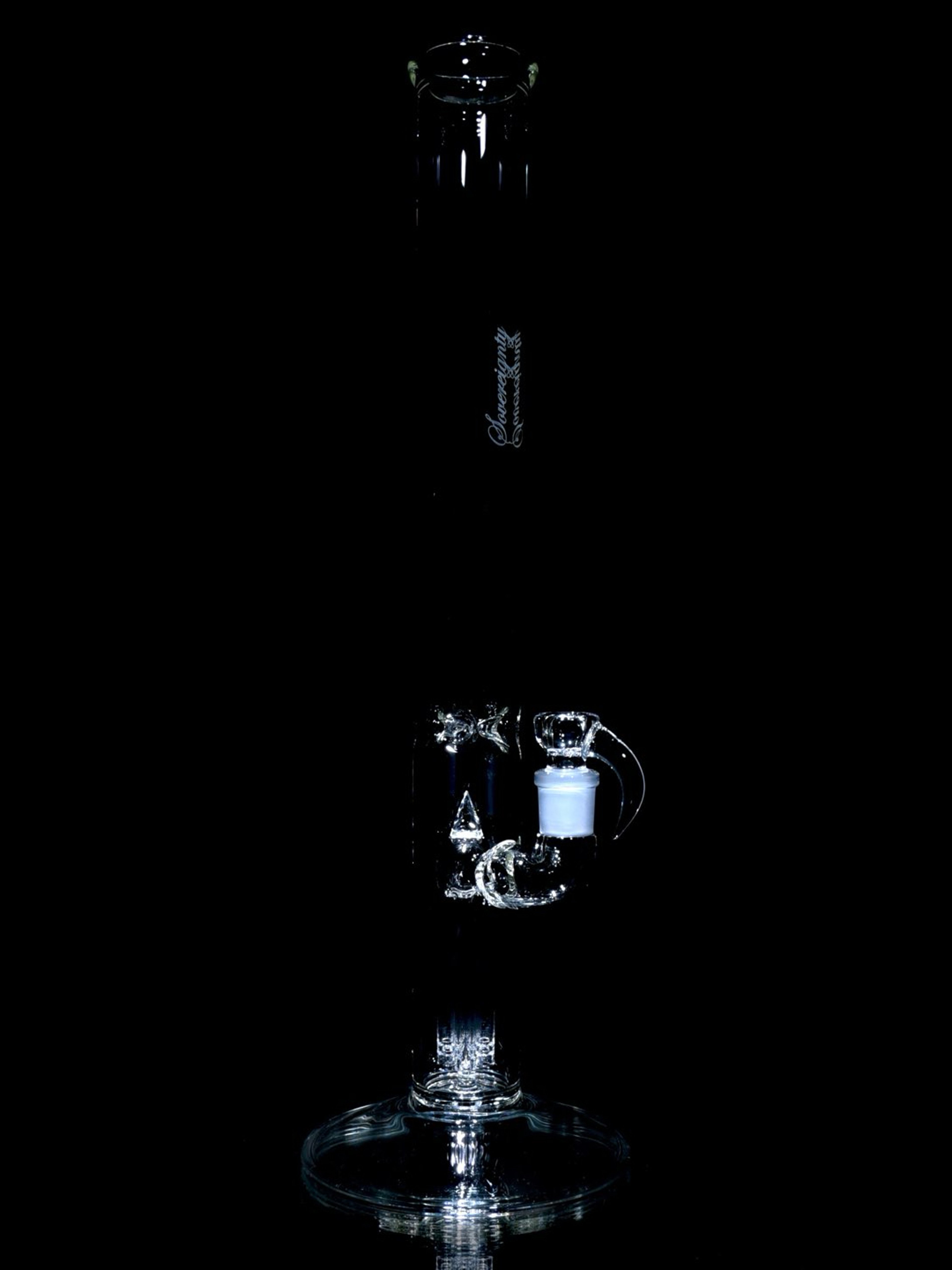 Preview pic of Sovereignty - 50x5mm Slitted Fixed 4 Arm Straight Tube w/ 4-hole Slide - Clear - 18mm Female