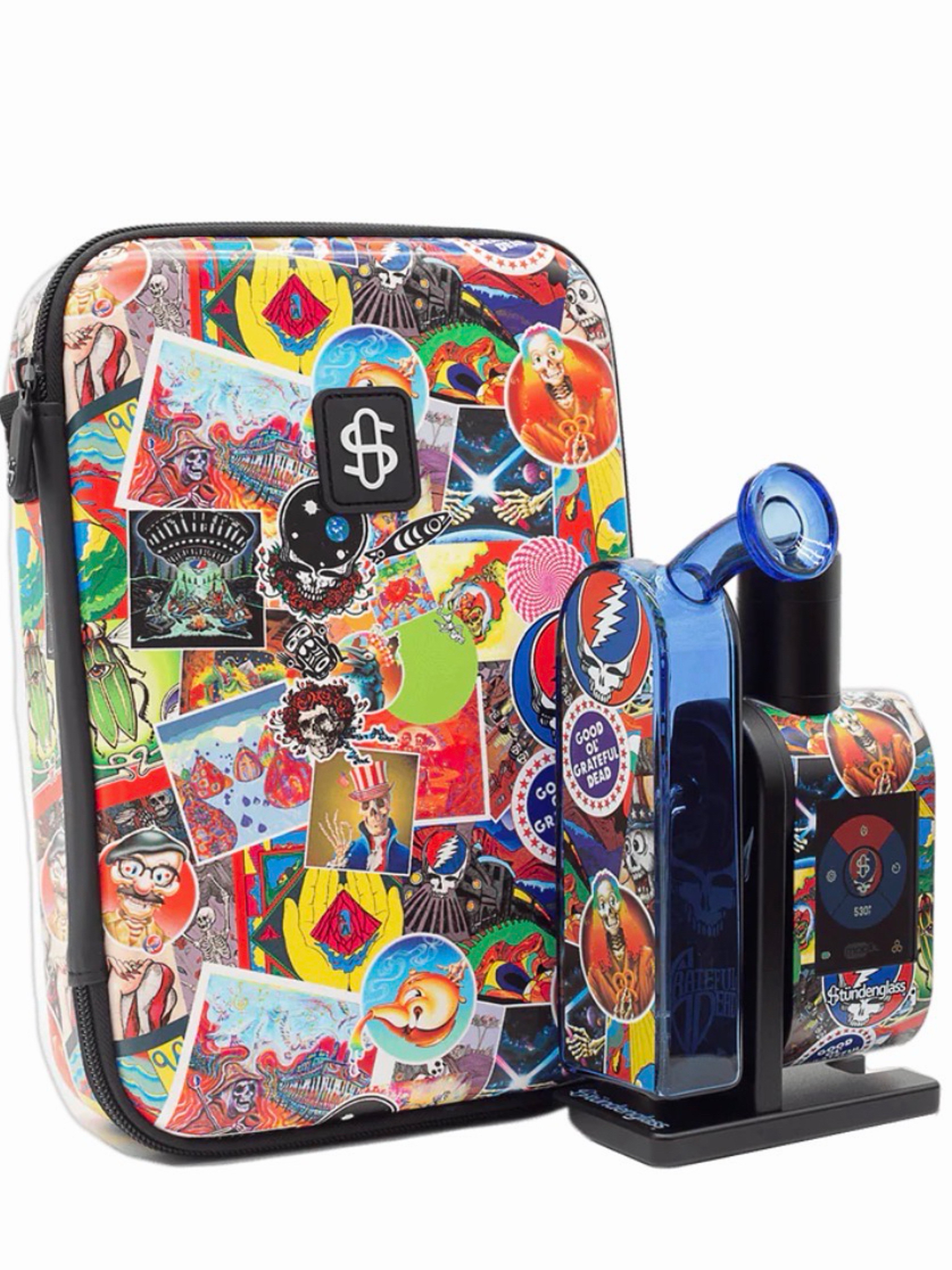 Preview pic of Grateful Dead x Stündenglass Modül + Dok Deluxe Travel Set - Legacy Patchwork