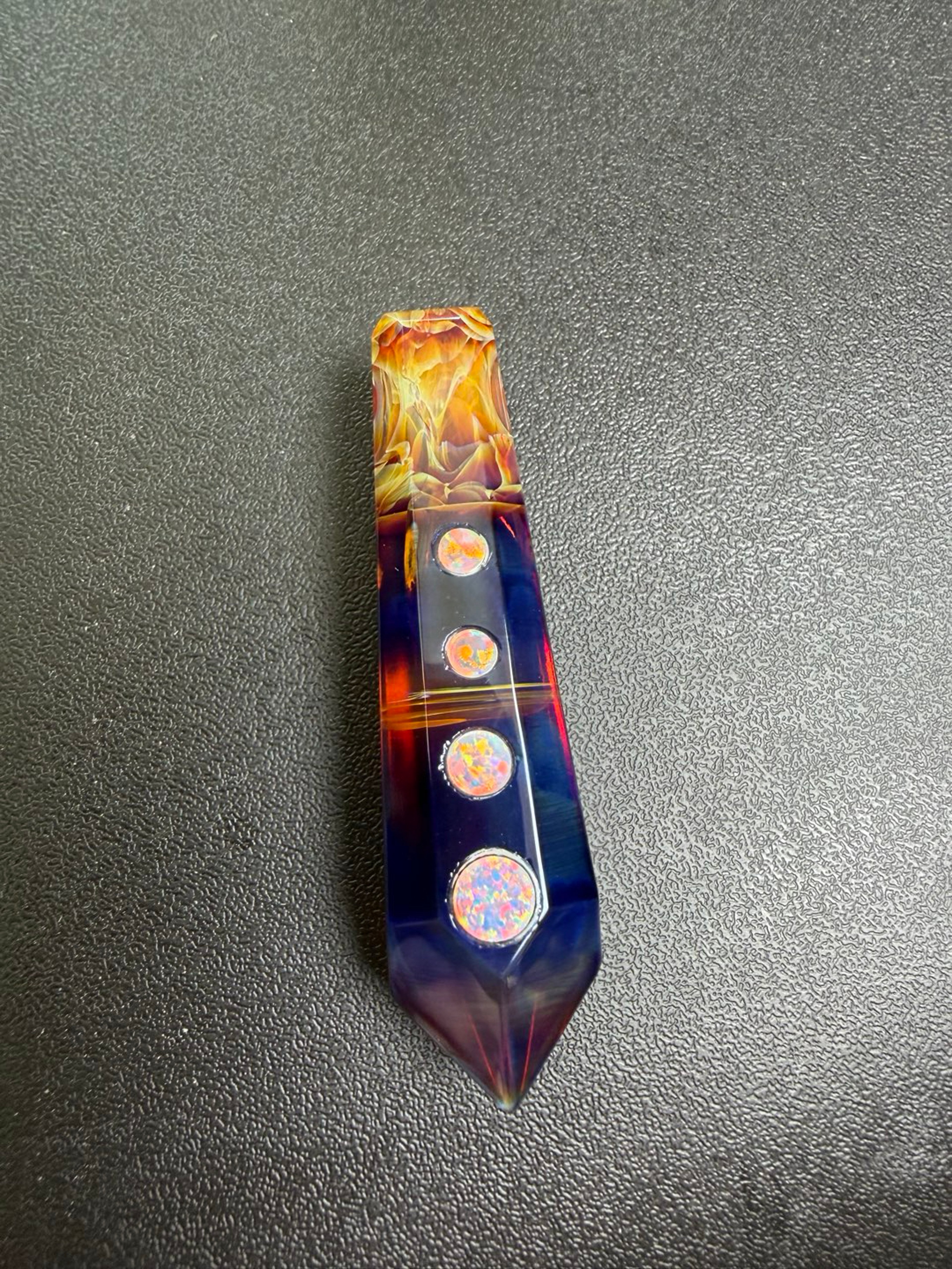 Preview pic of Dreaux Glass 6 Opal Loki’s Lipstick Crystal Pendy