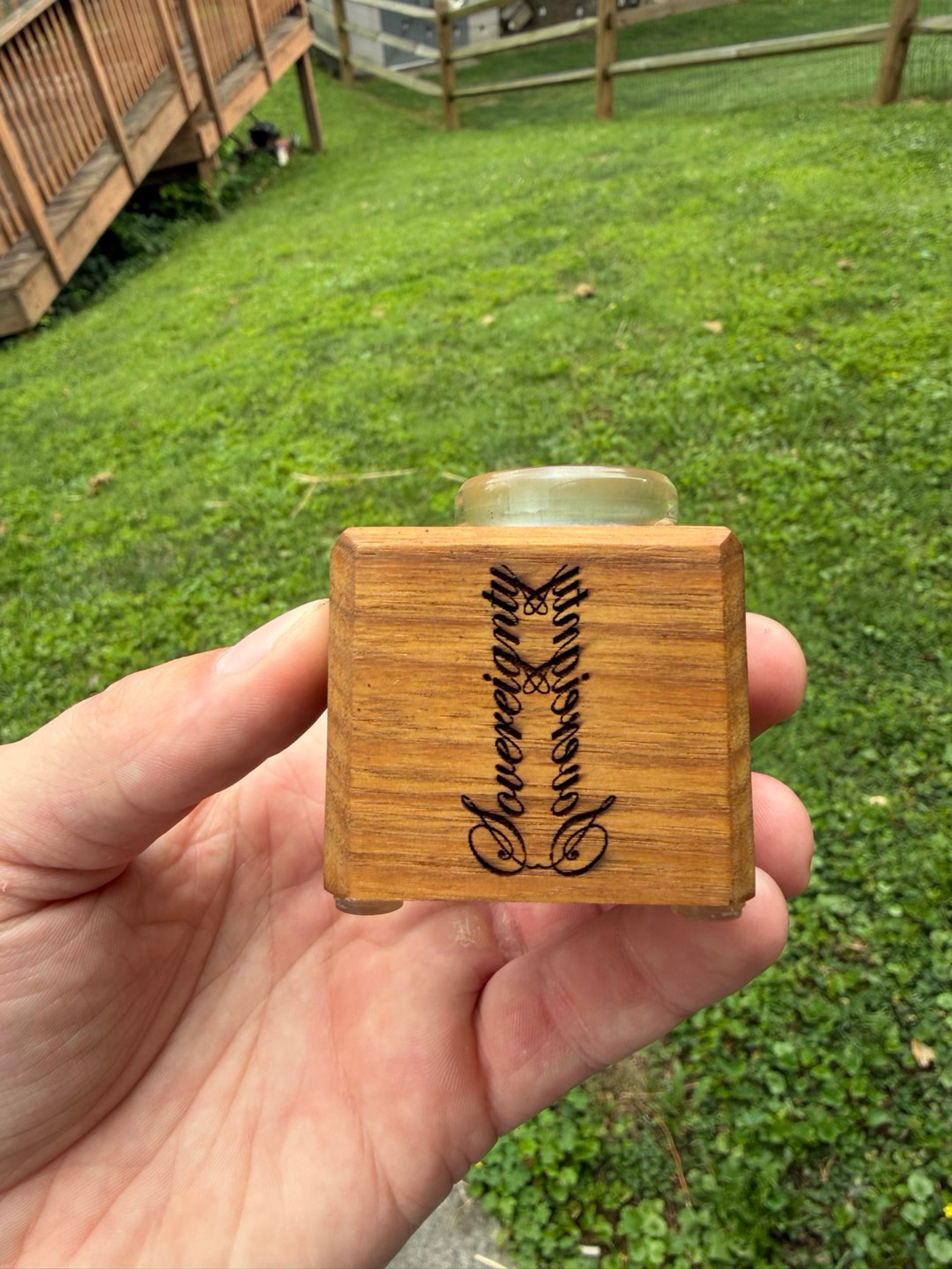 Preview pic of Sovereignty x dankwoodworks 18mm slide and poker holder