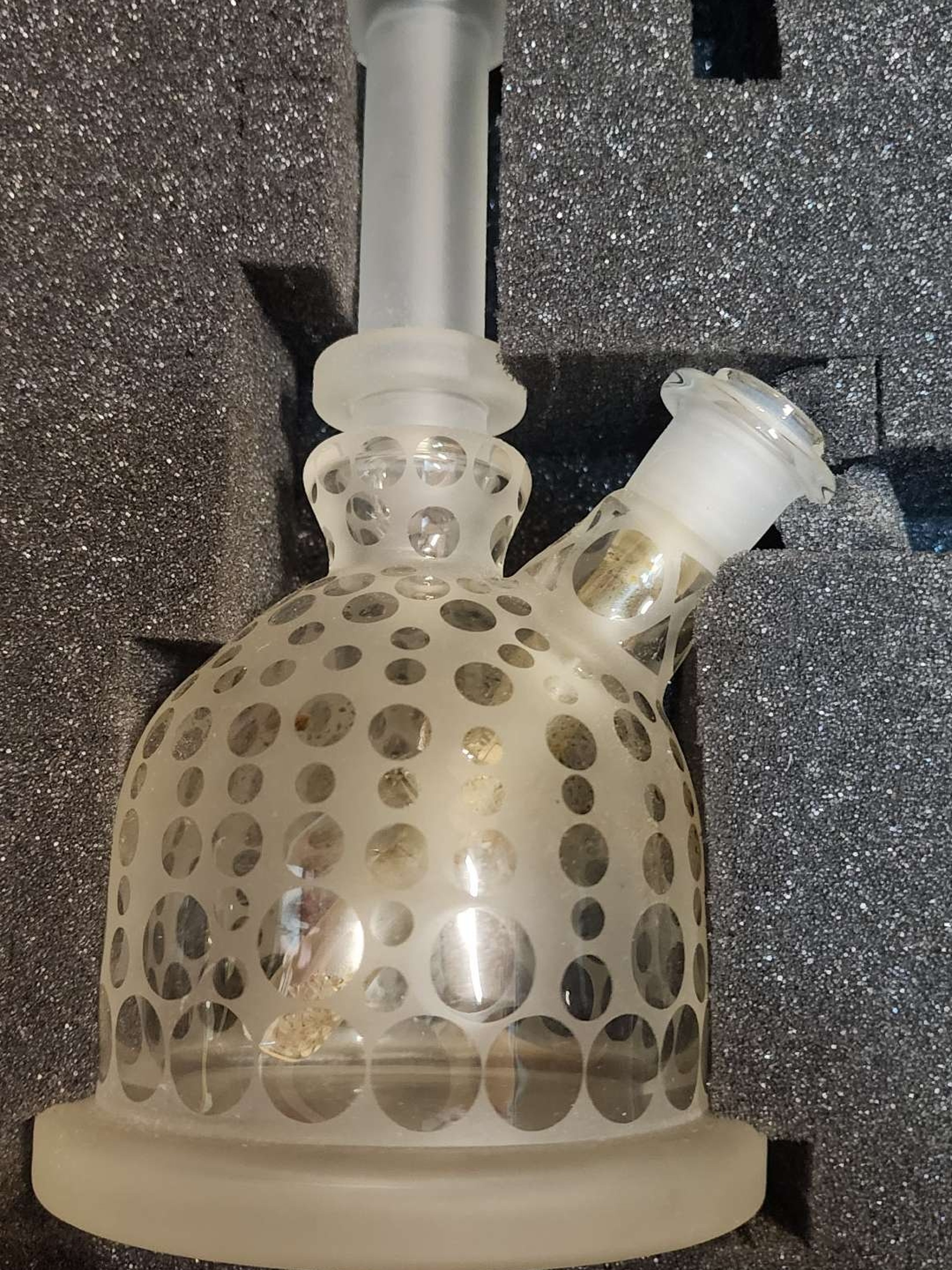 OG Spiders Glass Sand Blasted Tube image 0