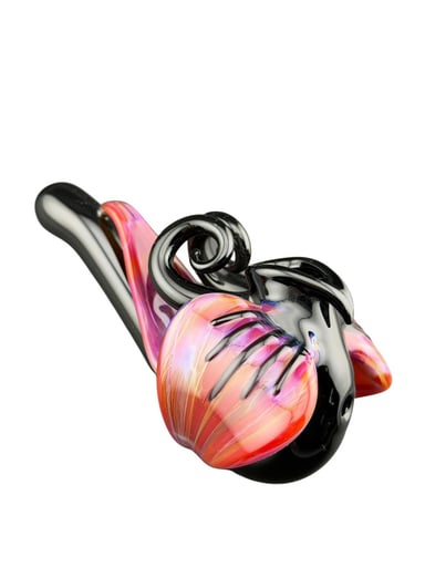 Preview pic of Brand New Lace Face Flower Sherlock Amber Purple
