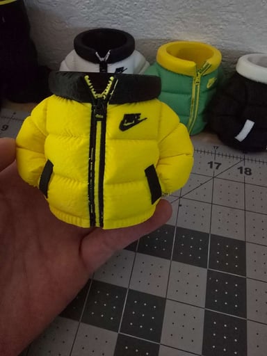 Preview pic of Puffco Proxy Core Nike Yellow NYC puffer jacket