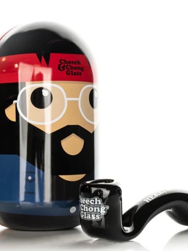 Preview pic of Cheech & Chong 5.5" Dave's Not Here, Man Sherlock Pipe in Collectible Tin