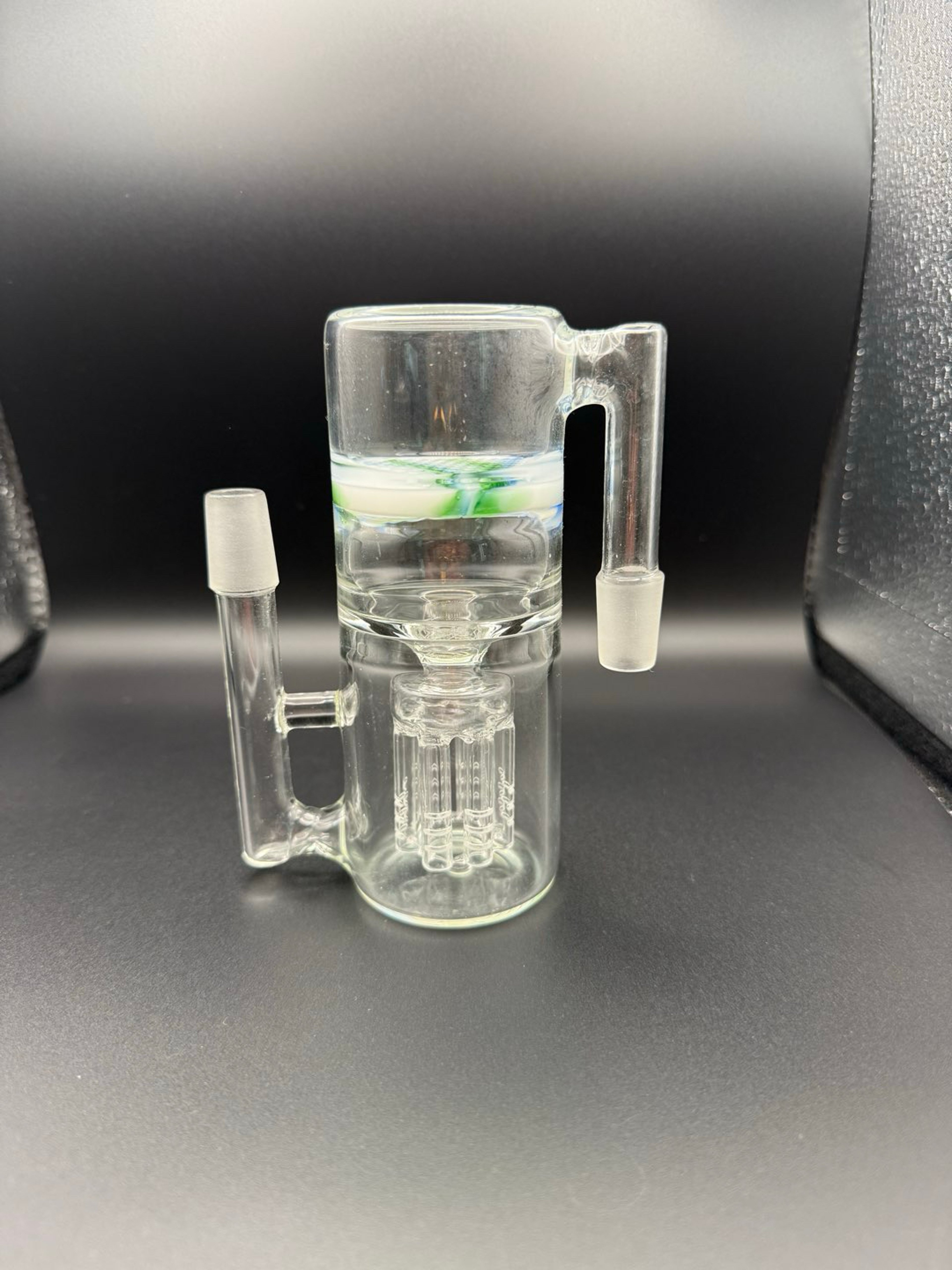 GLASS ASH CATCHER – TREE PERC + COLORED DISC image 0