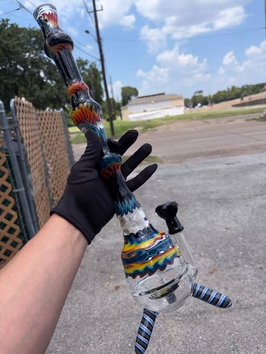 Preview pic of Large wigwag tube by unknown artist￼