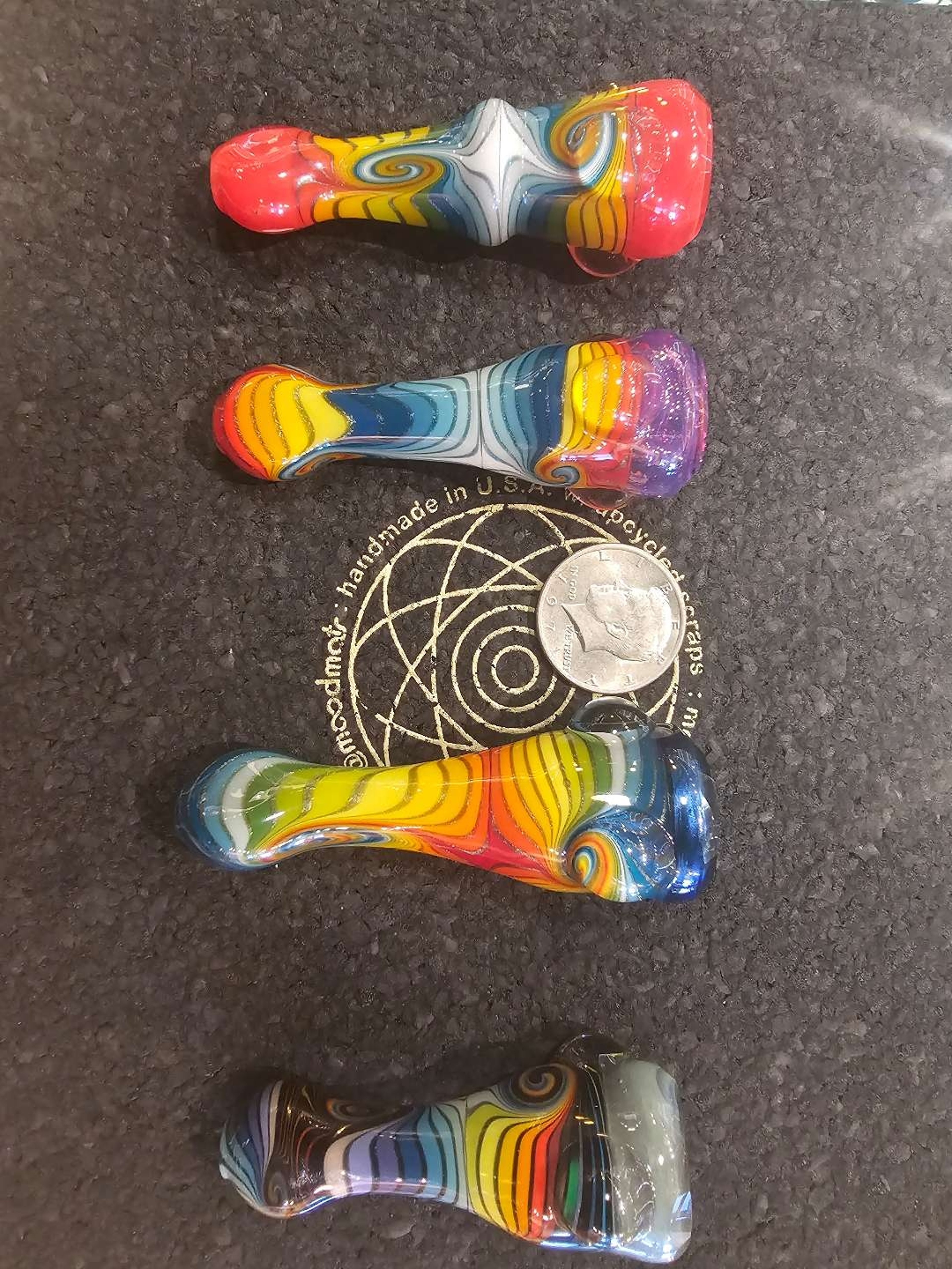 Mitchell Glass Faceted Chillums image 0