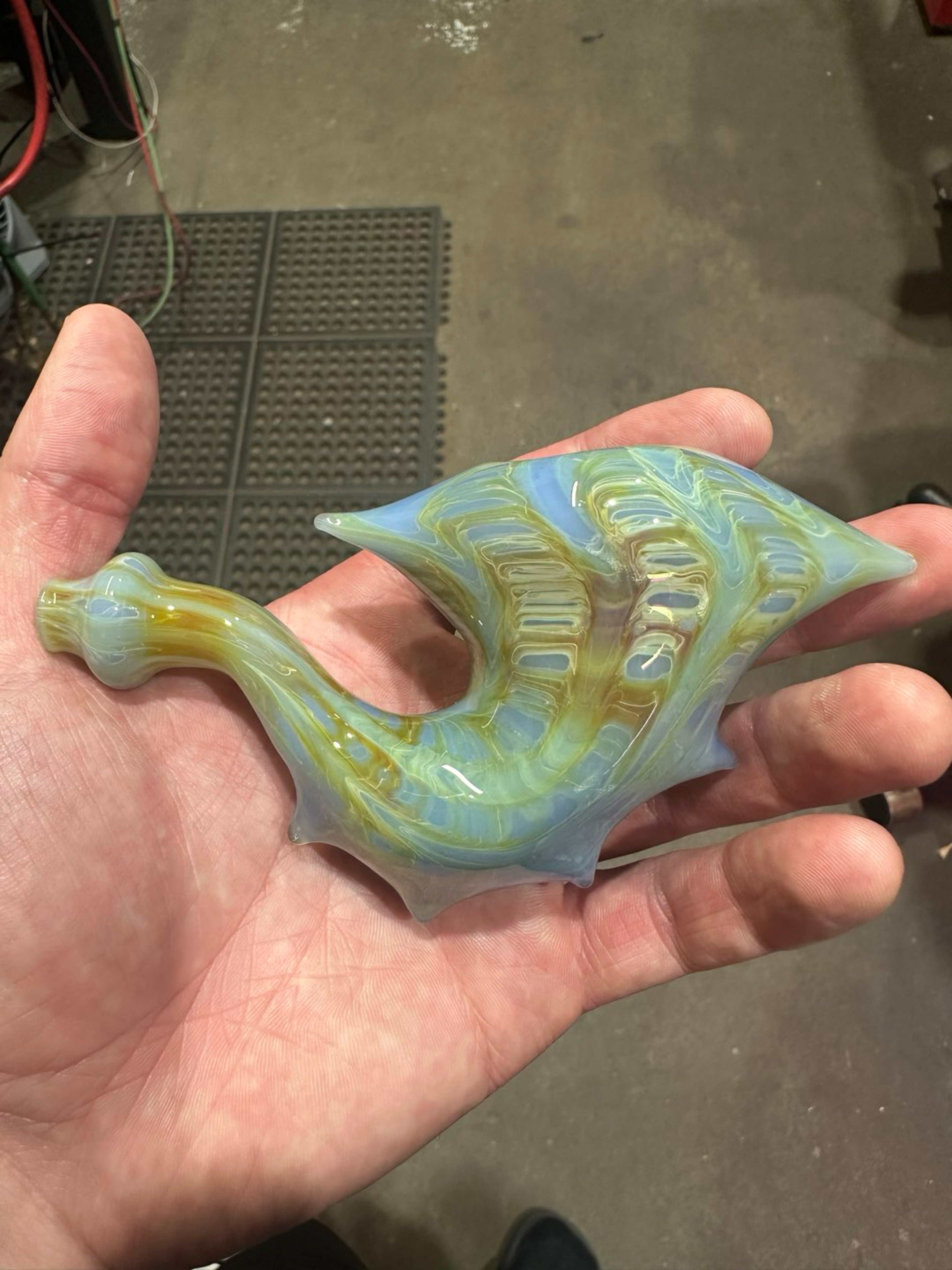 Preview pic of Blue with Amber Purple spikey sherlock