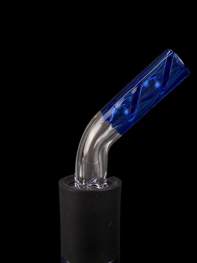 Preview pic of Nope 2 Dope - Puffco Pivot Blue Rotini 45 Spinner Tip