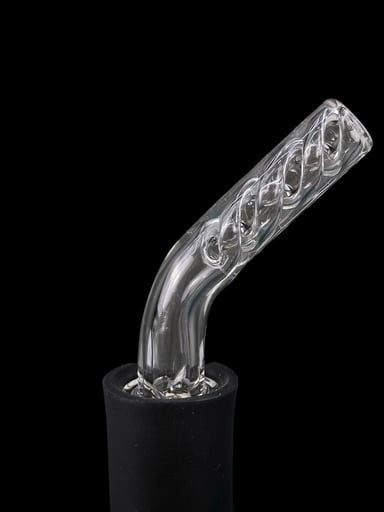 Preview pic of Nope 2 Dope - Puffco Pivot Clear Rotini 45 Spinner Tip
