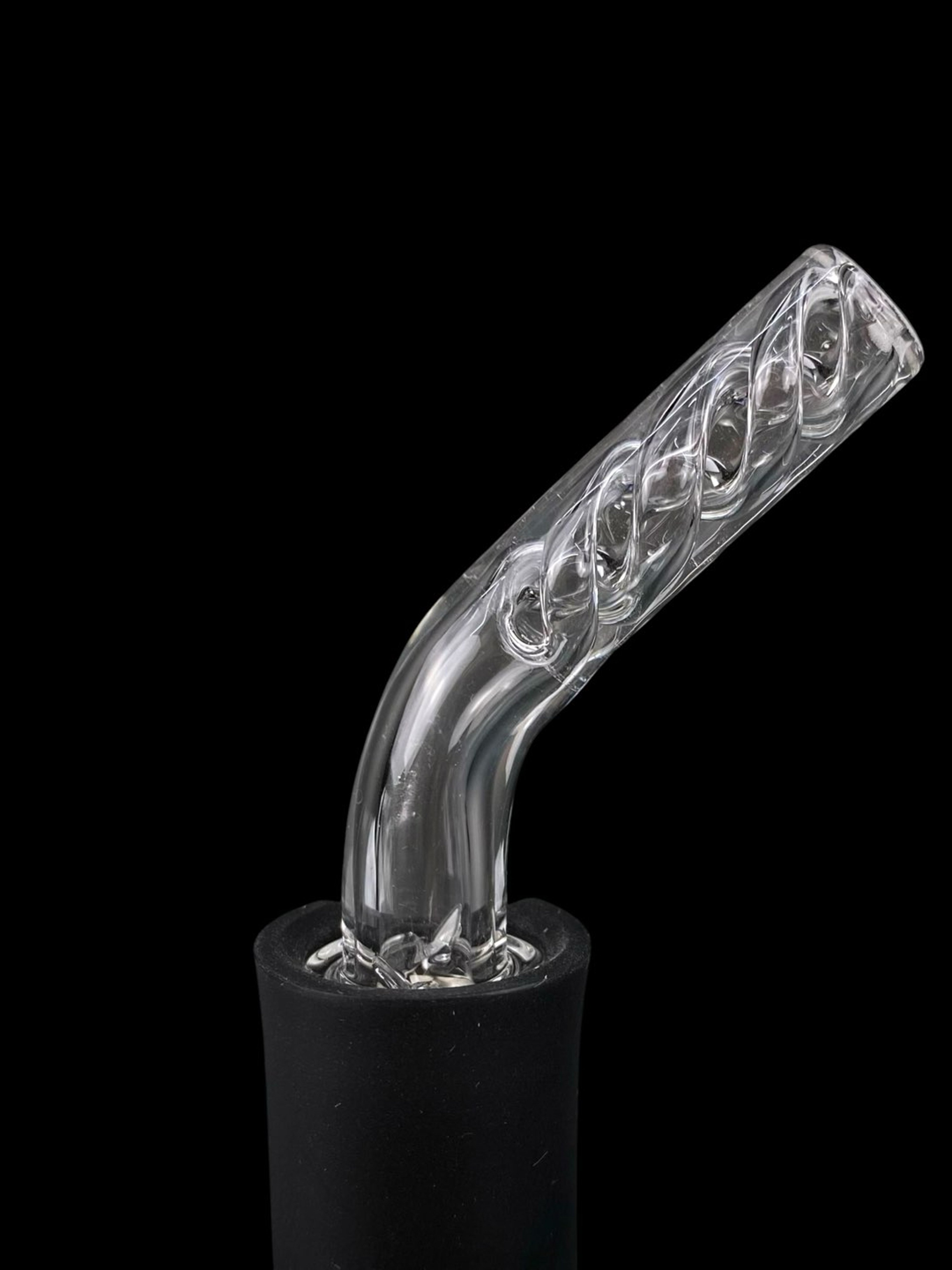 Preview pic of Nope 2 Dope - Puffco Pivot Clear Rotini 45 Spinner Tip