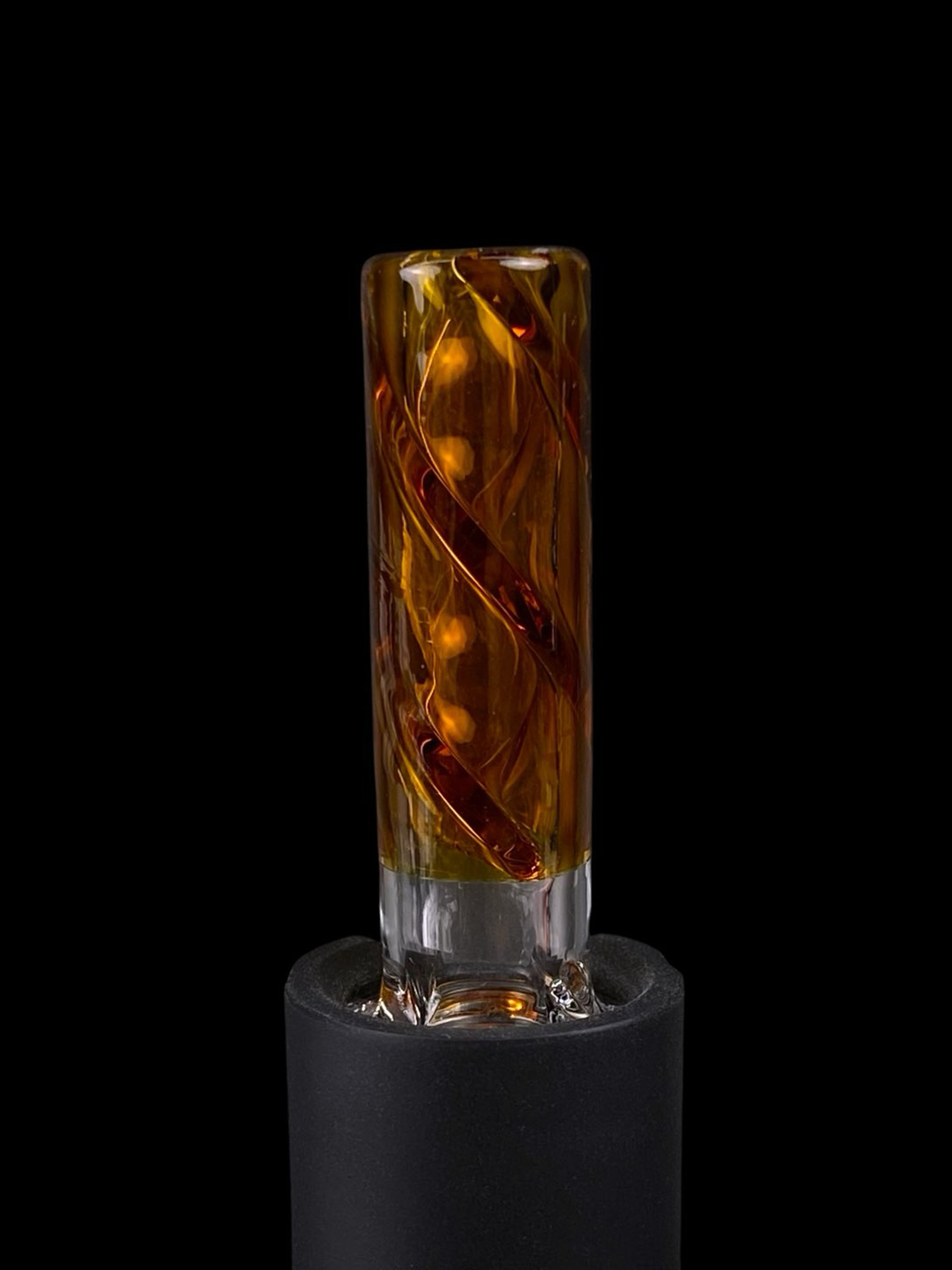 Preview pic of Nope 2 Dope - Puffco Pivot Amber Rotini Spinner Tip