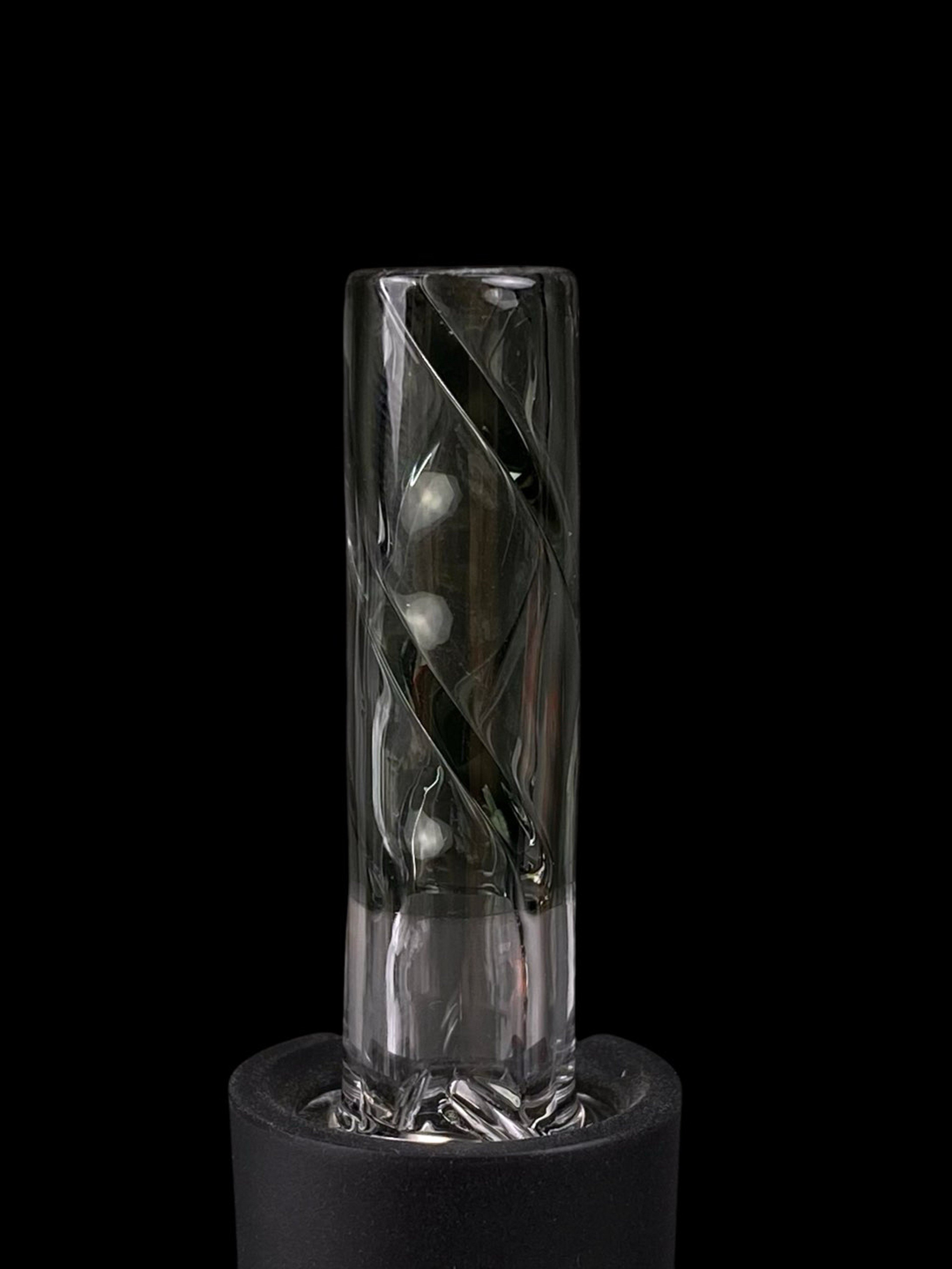 Nope 2 Dope - Puffco Pivot Smoke Grey Rotini Spinner Tip image 0