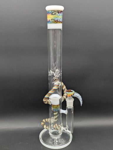 Preview pic of 2K GLASS 18" THREELINE RECYCLER BONG
