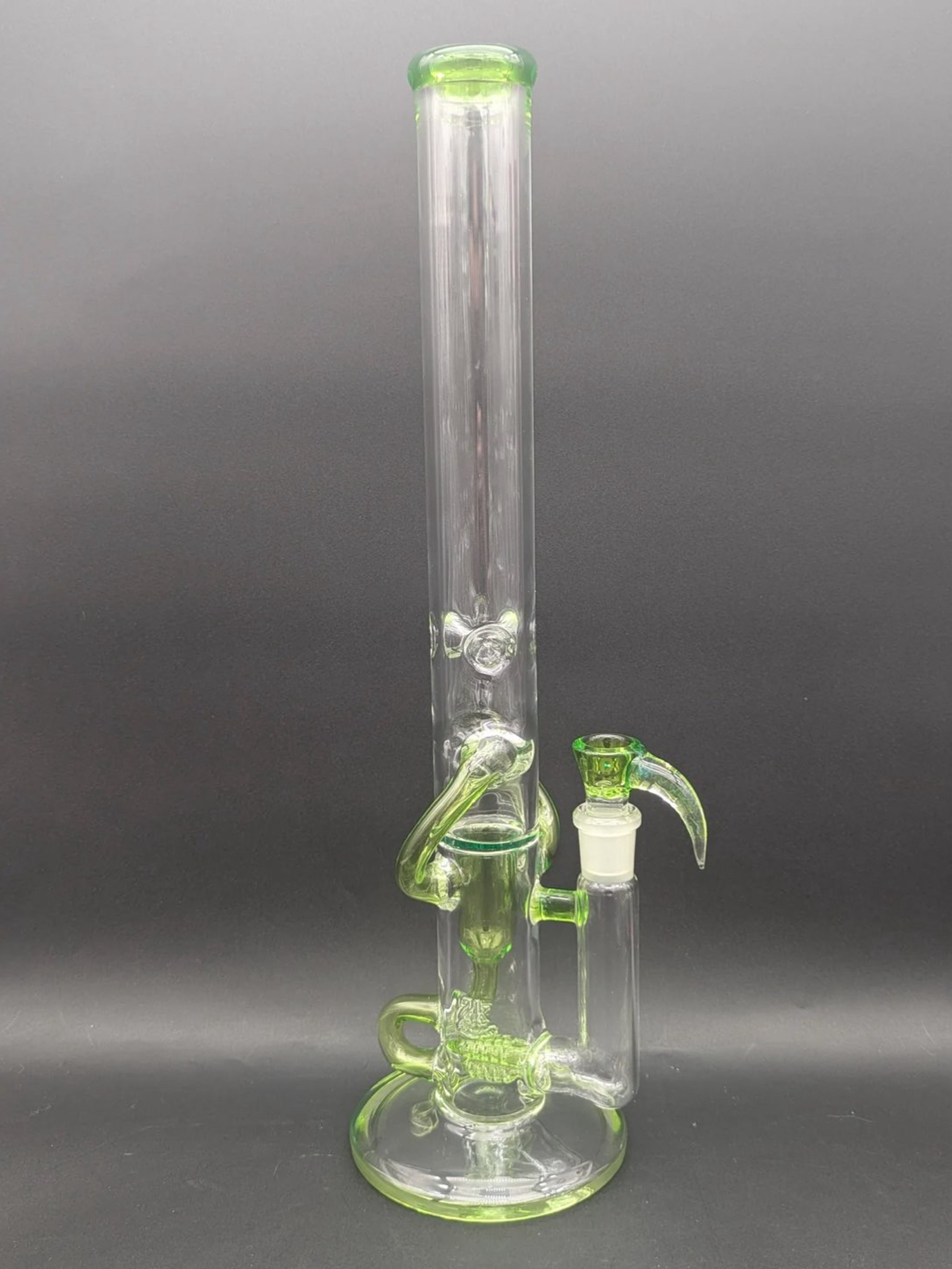 Preview pic of 2K GLASS 18" THREELINE RECYCLER BONG