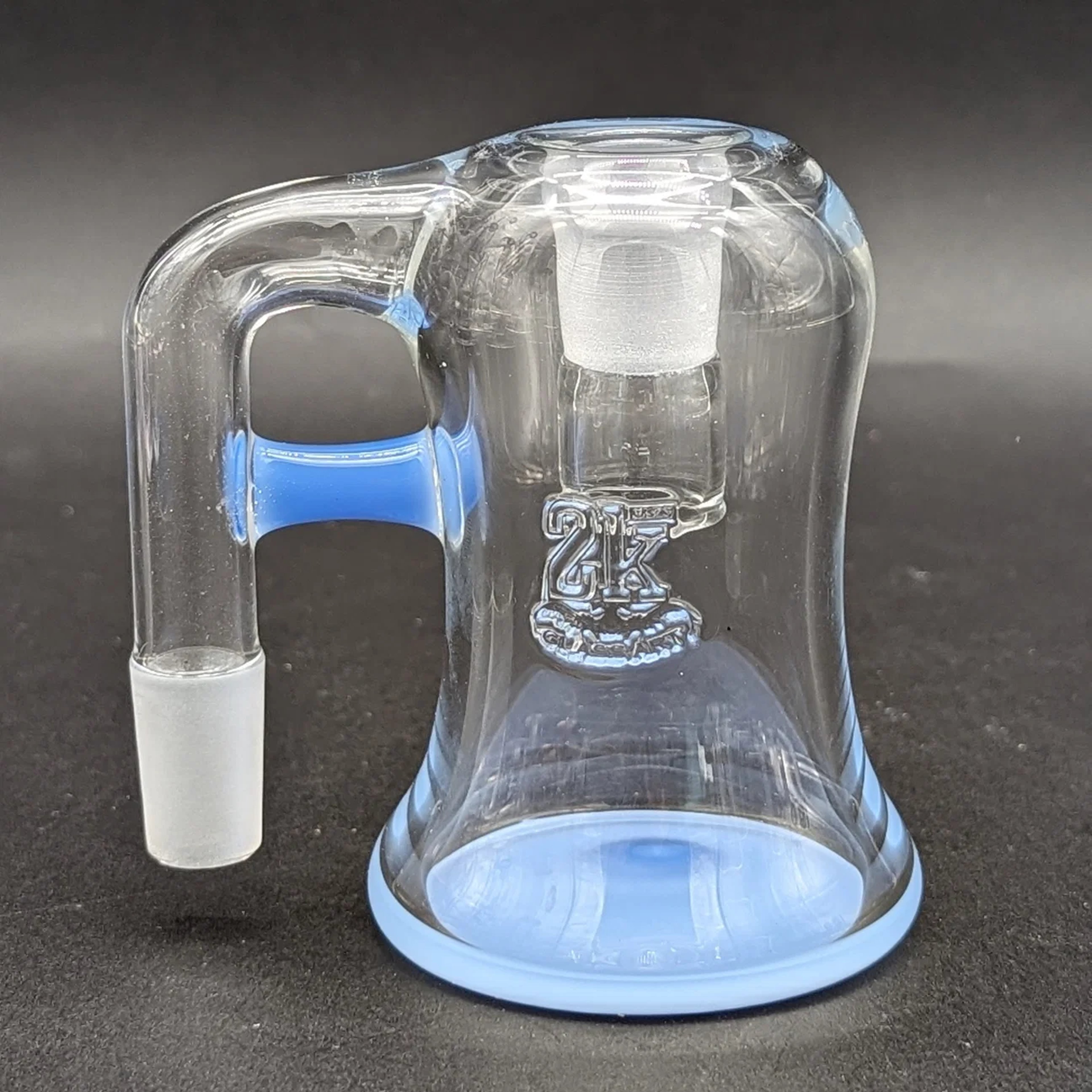 2K GLASS 14MM DRY ASH CATCHERS 90 DEGREES image 0