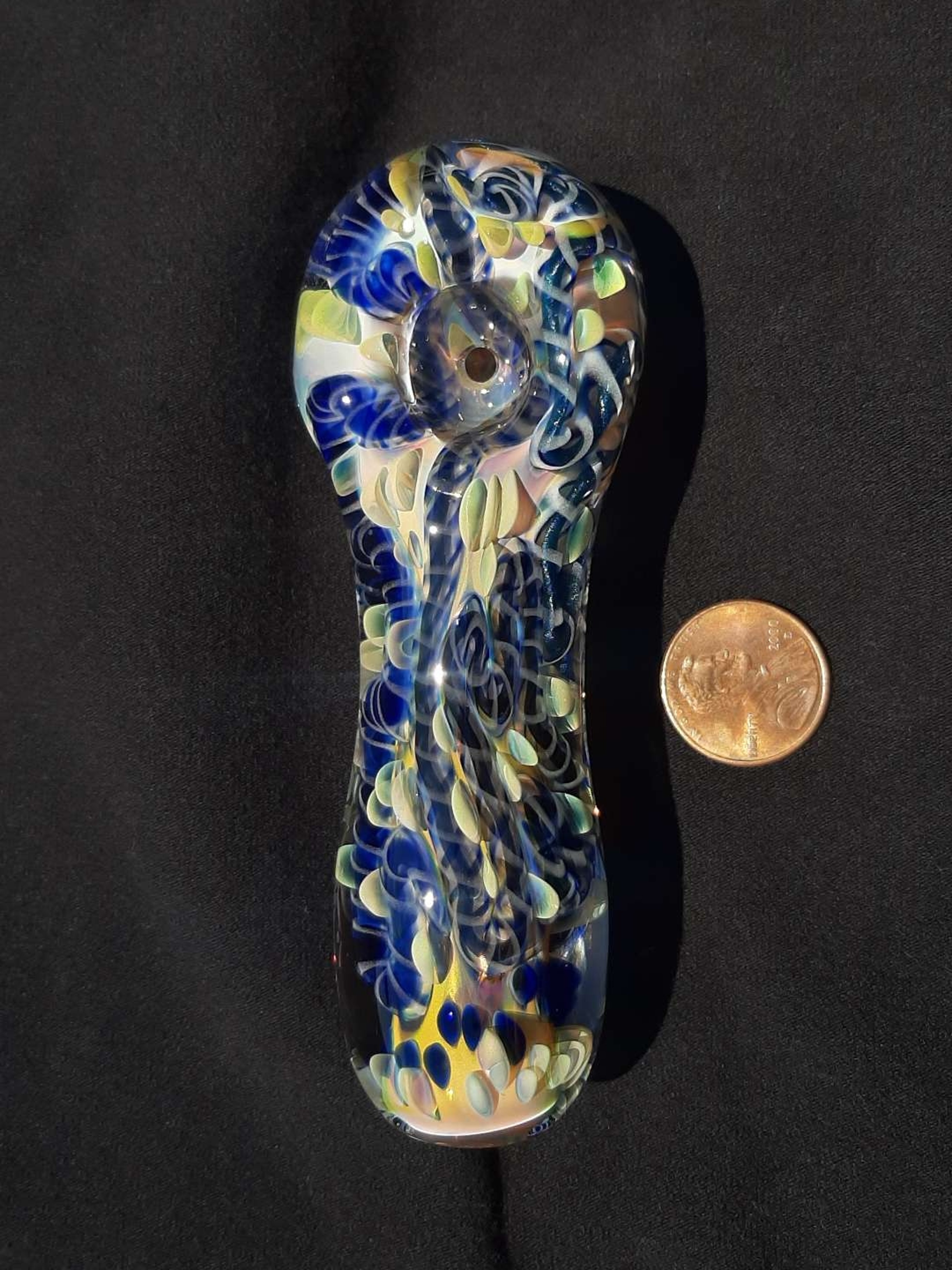 Preview pic of Inside out, color changing, borosilicate glass pipe. FREE SHIPPING
